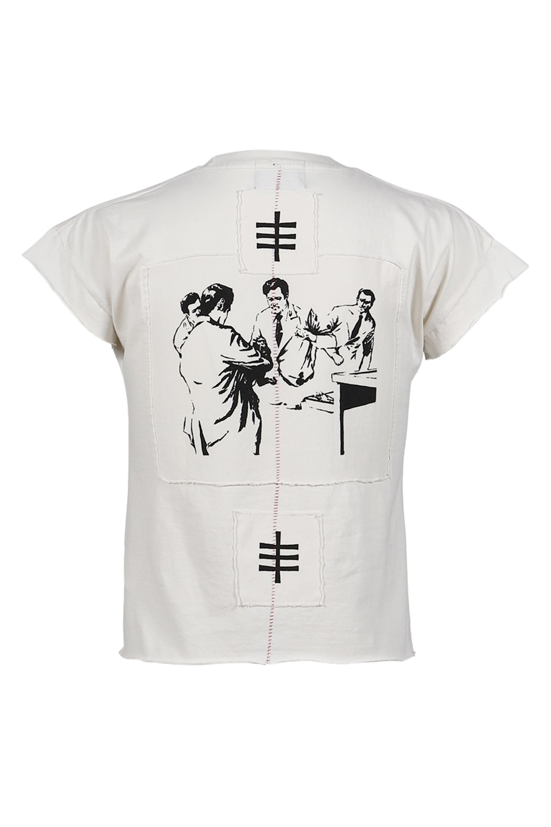 NUN ASSEMBLAGE BABY TEE / WHT