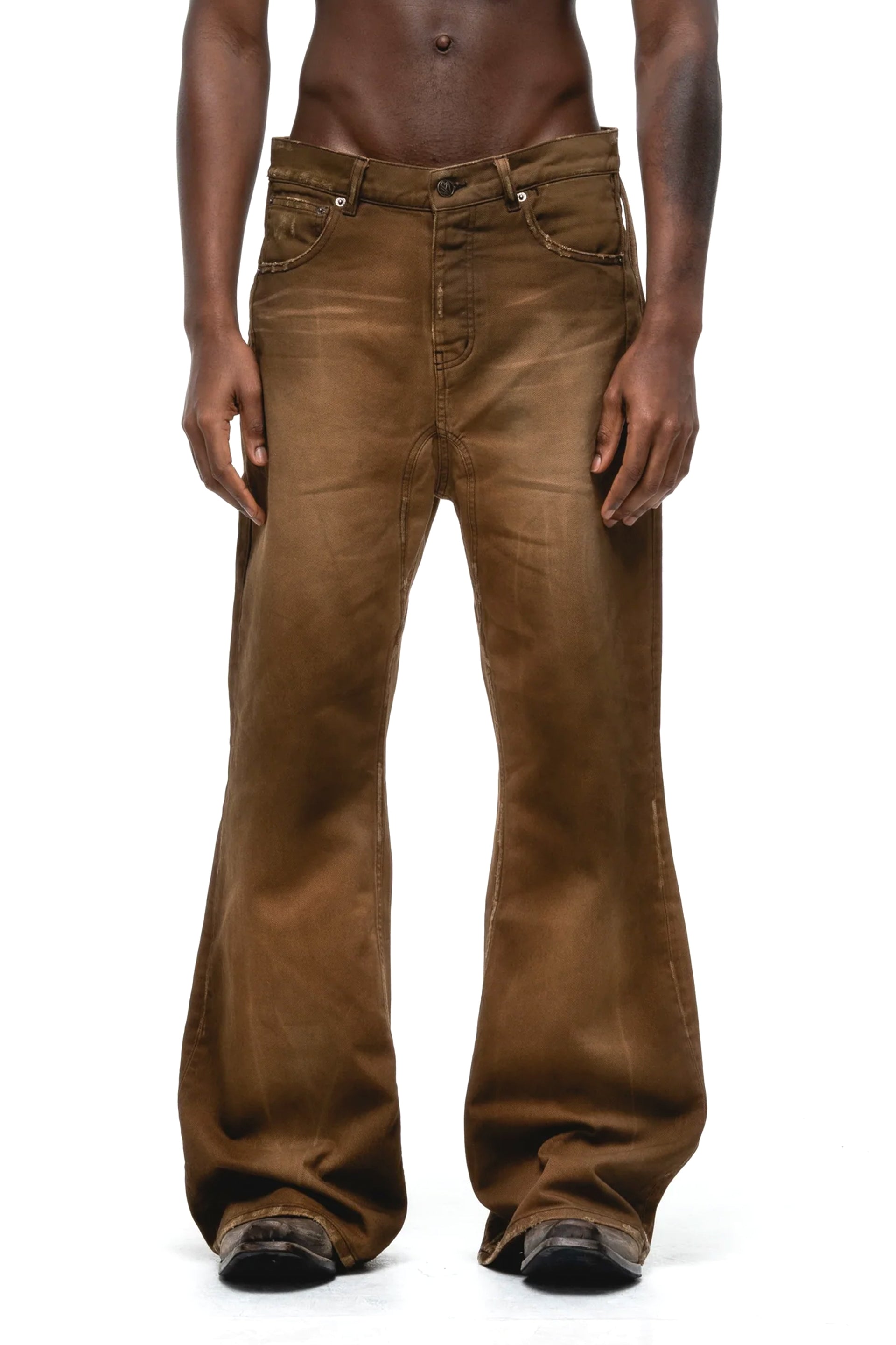 NO/FAITH STUDIOS ITALY RUSTED EARTH BOOT CUT / RUST
