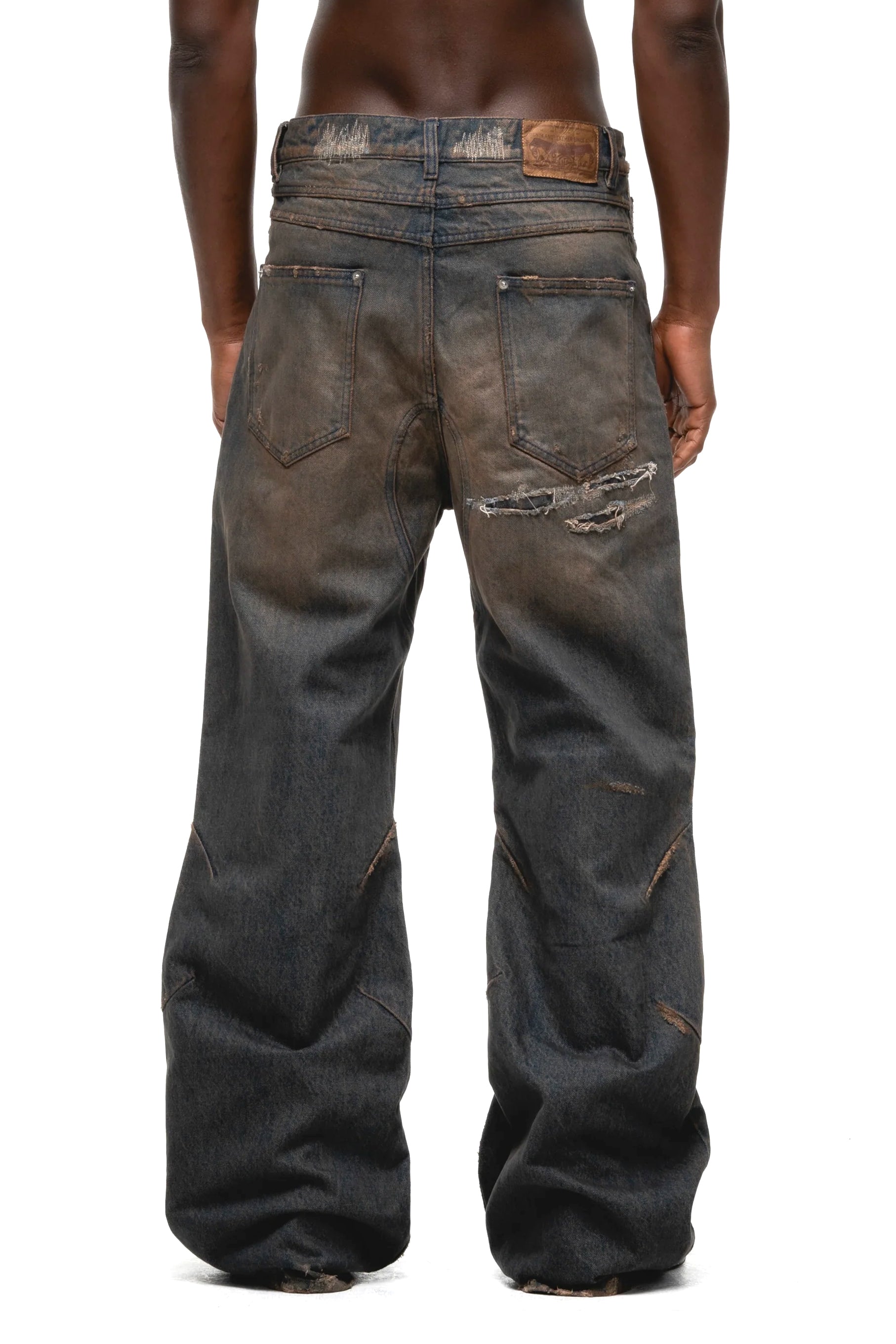NO/FAITH STUDIOS ITALY SMOOTH RUSTED BOOT CUT / BRW IND