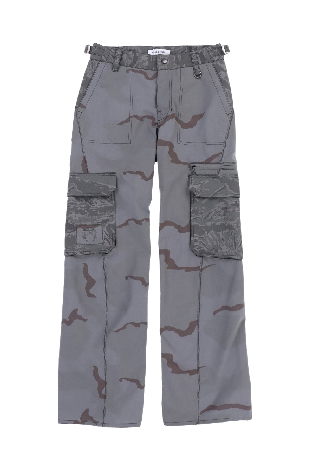 REGENERATED CAMO CARGO PANTS / GR90 DGRY