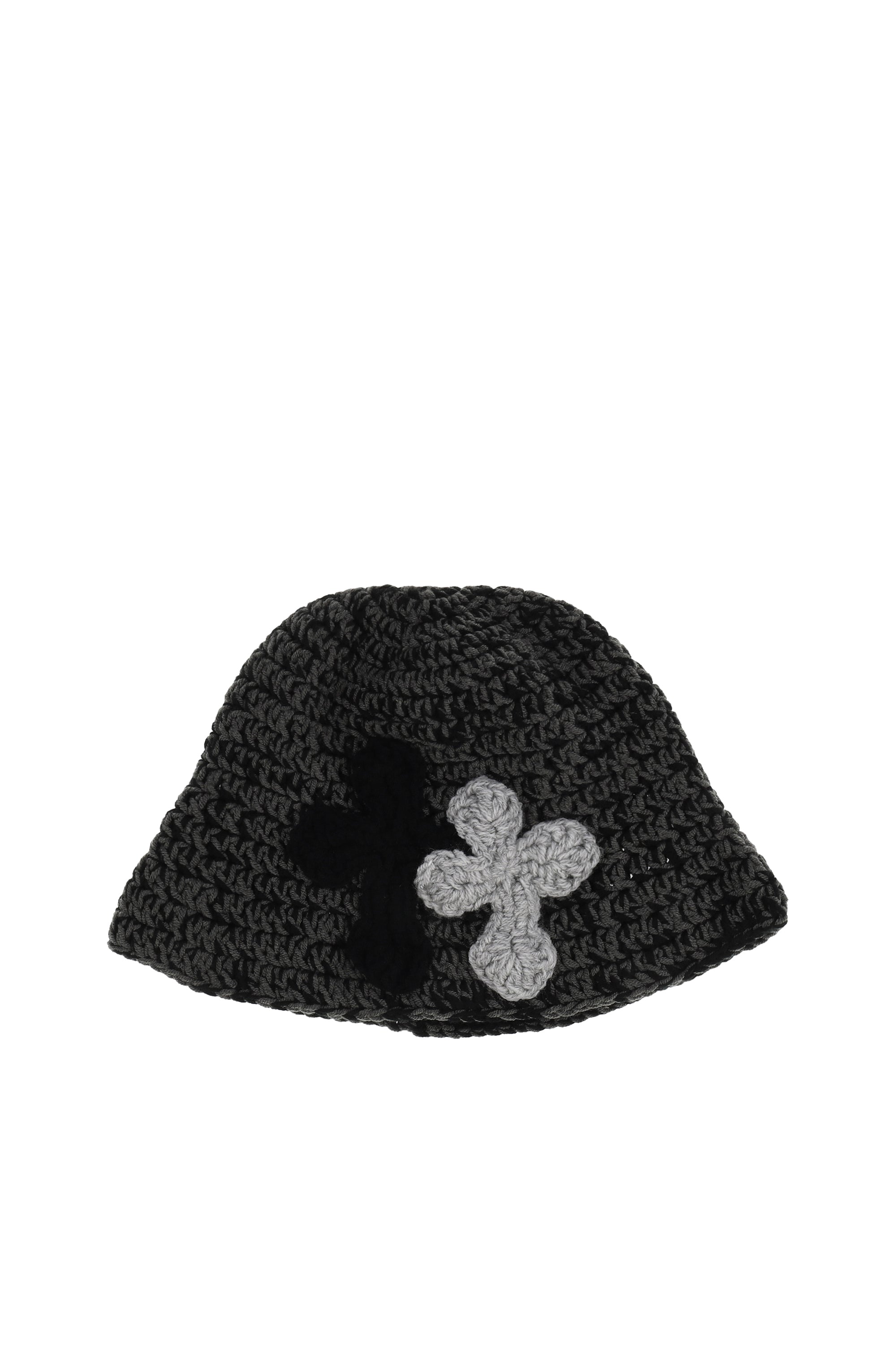 Y.A.R.N. ヤーン FW25 NUBIAN限定 3D CROSS KNITHAT / D.GRY - NUBIAN