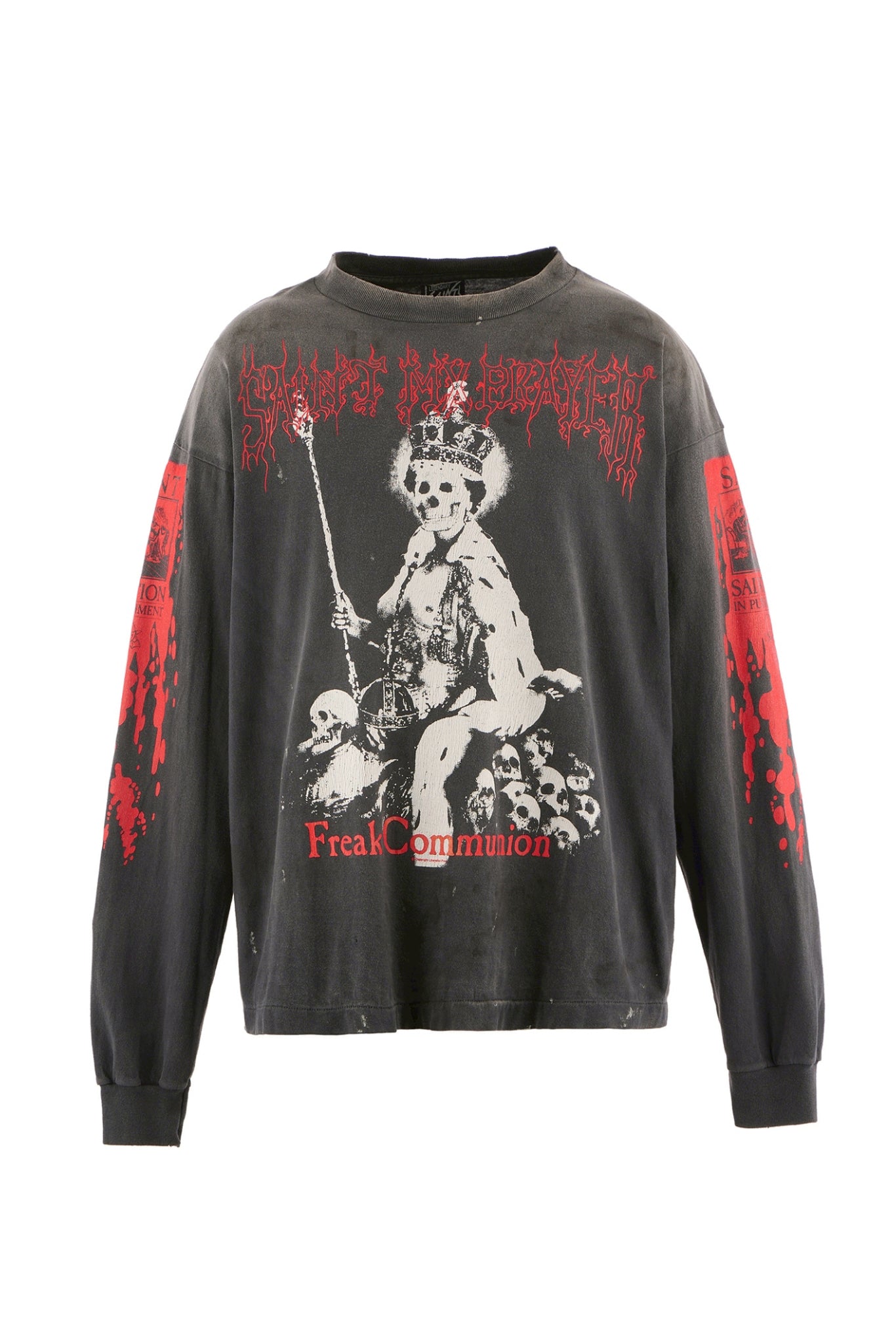 LS TEE/SAINT IS A KISS / BLK