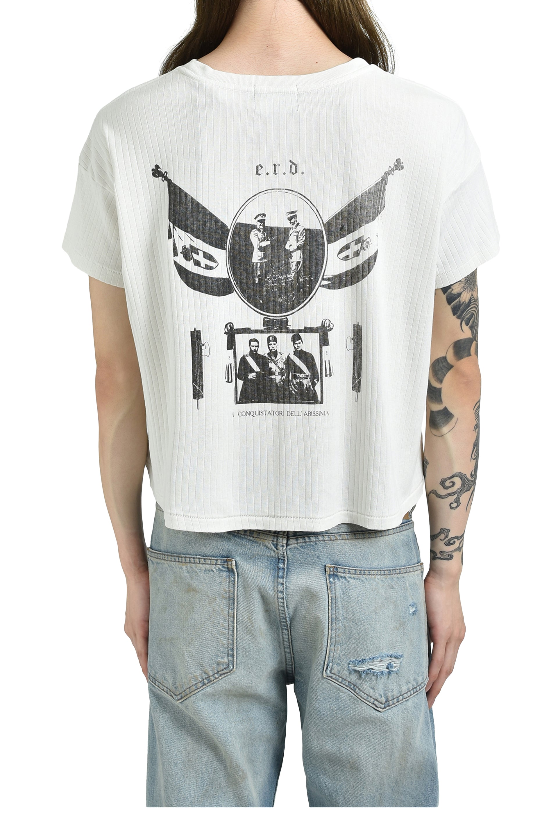 ARCHITETTURA DI MUSSOLINI RIB T-SHIRT / FADED WHT