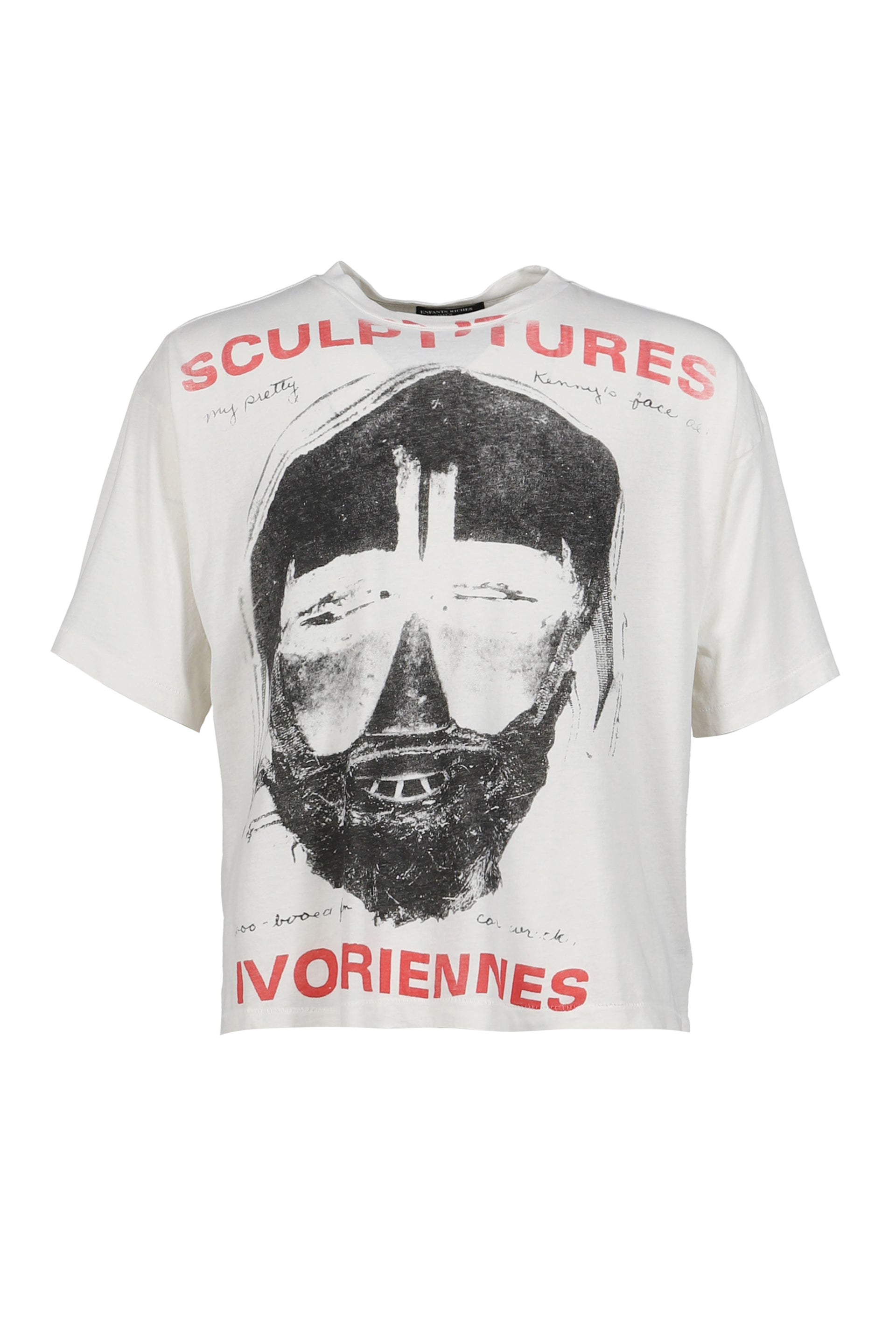SCULPTURES IVOIRIENNES T-SHIRT / FADED WHT