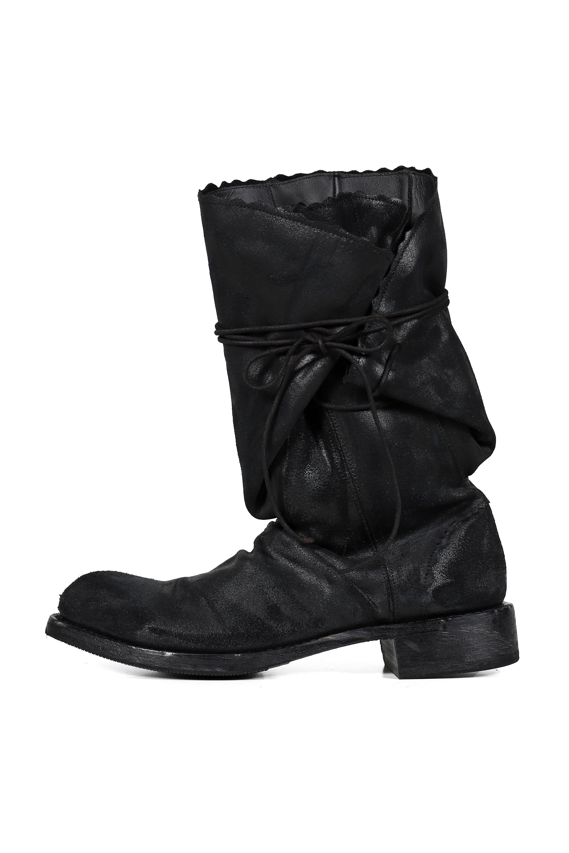 FLAP LACES BOOTS / BLK