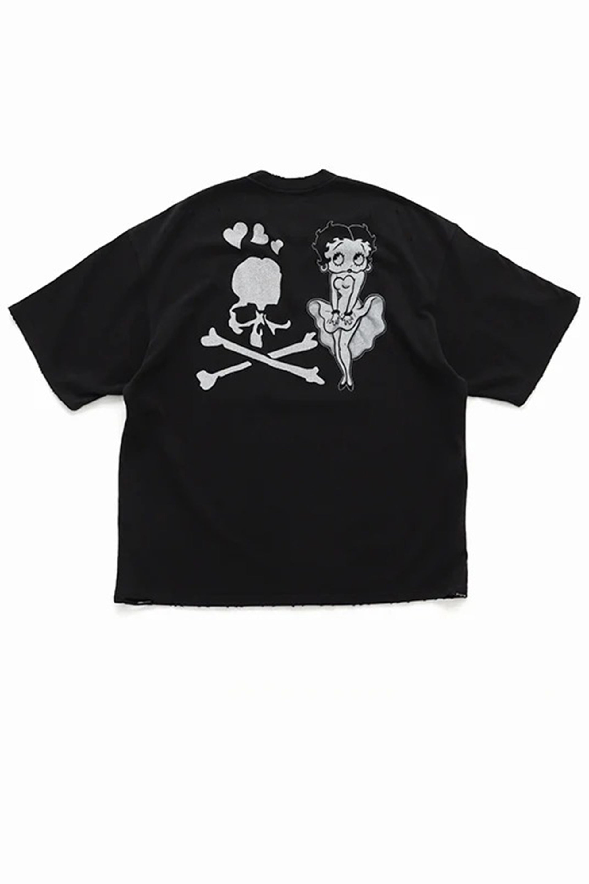 S/S TEE ( DAMEGED ) BOXY FIT / MONOCHROME