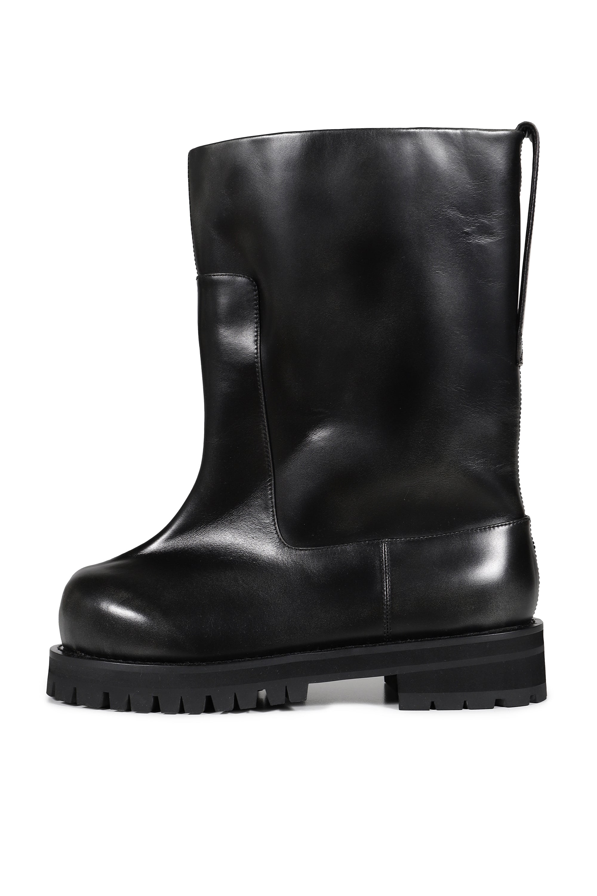 DISTRESSED SHAFT BOOTS / BLK