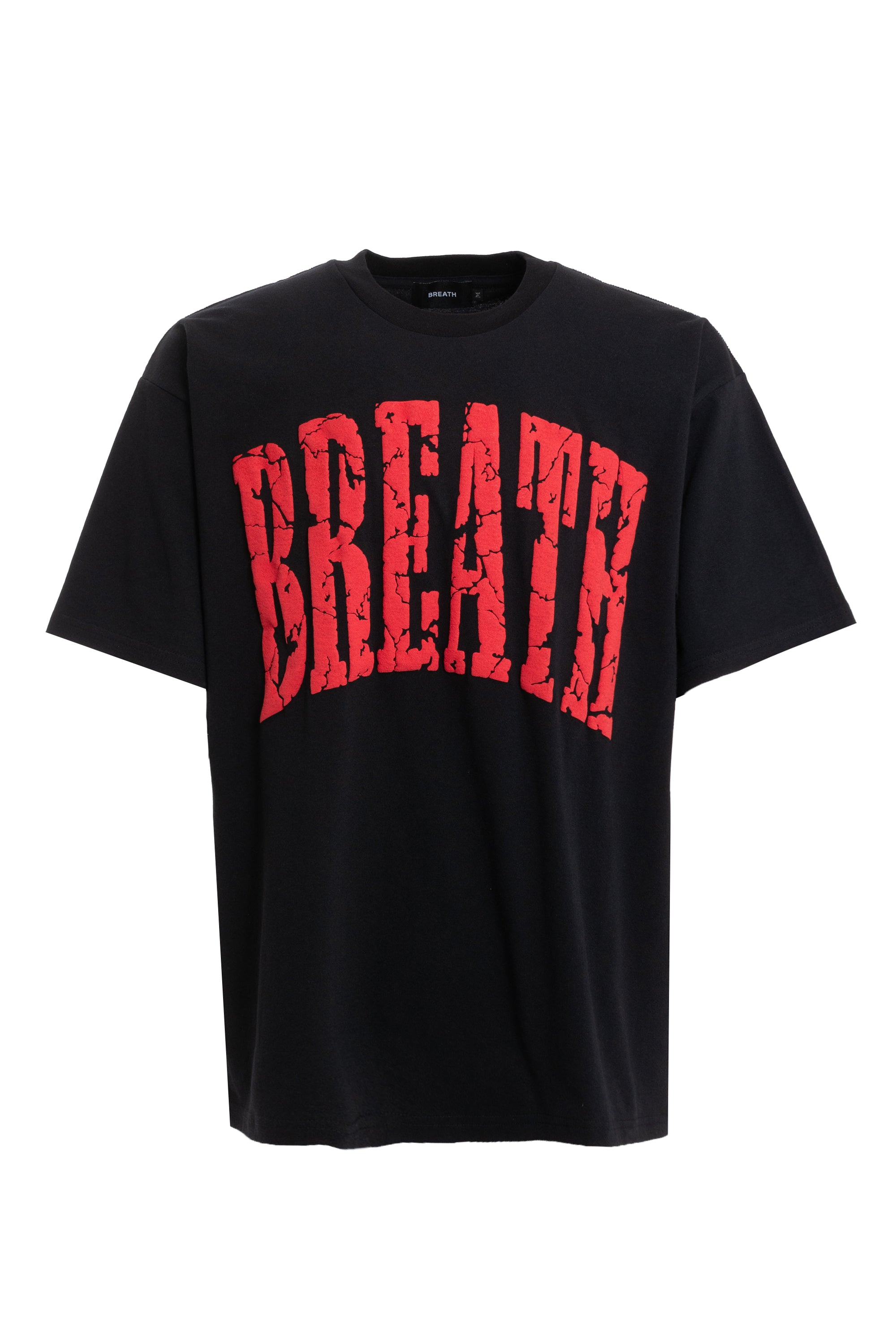 BREATH SS23 CRACK LOGO TEE (NUBIAN HARAJUKU EXCLUSIVE) / BLK RED