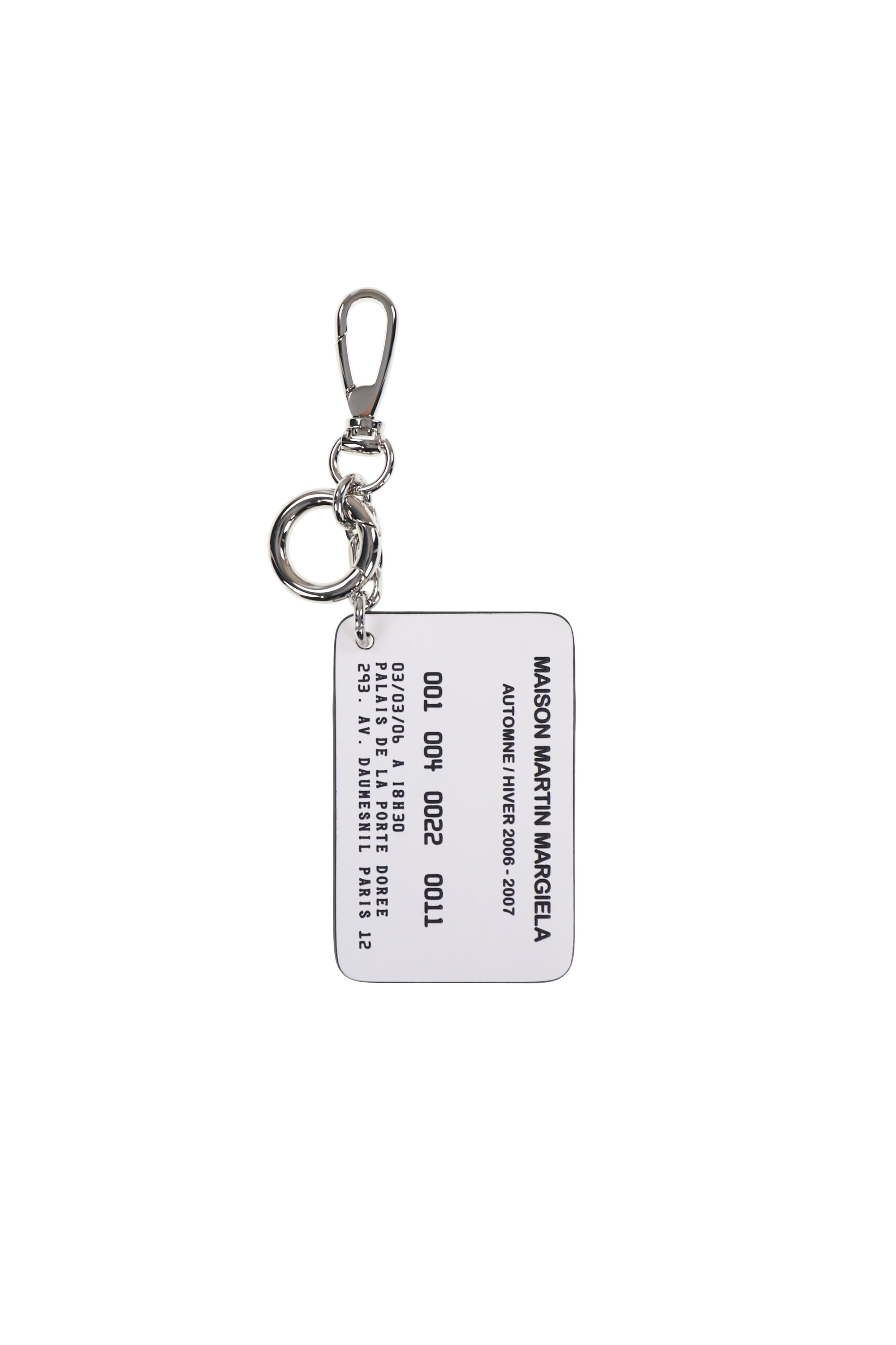 Maison Margiela メゾンマルジェラ SS26 KEYRING CARD / BLK - NUBIAN