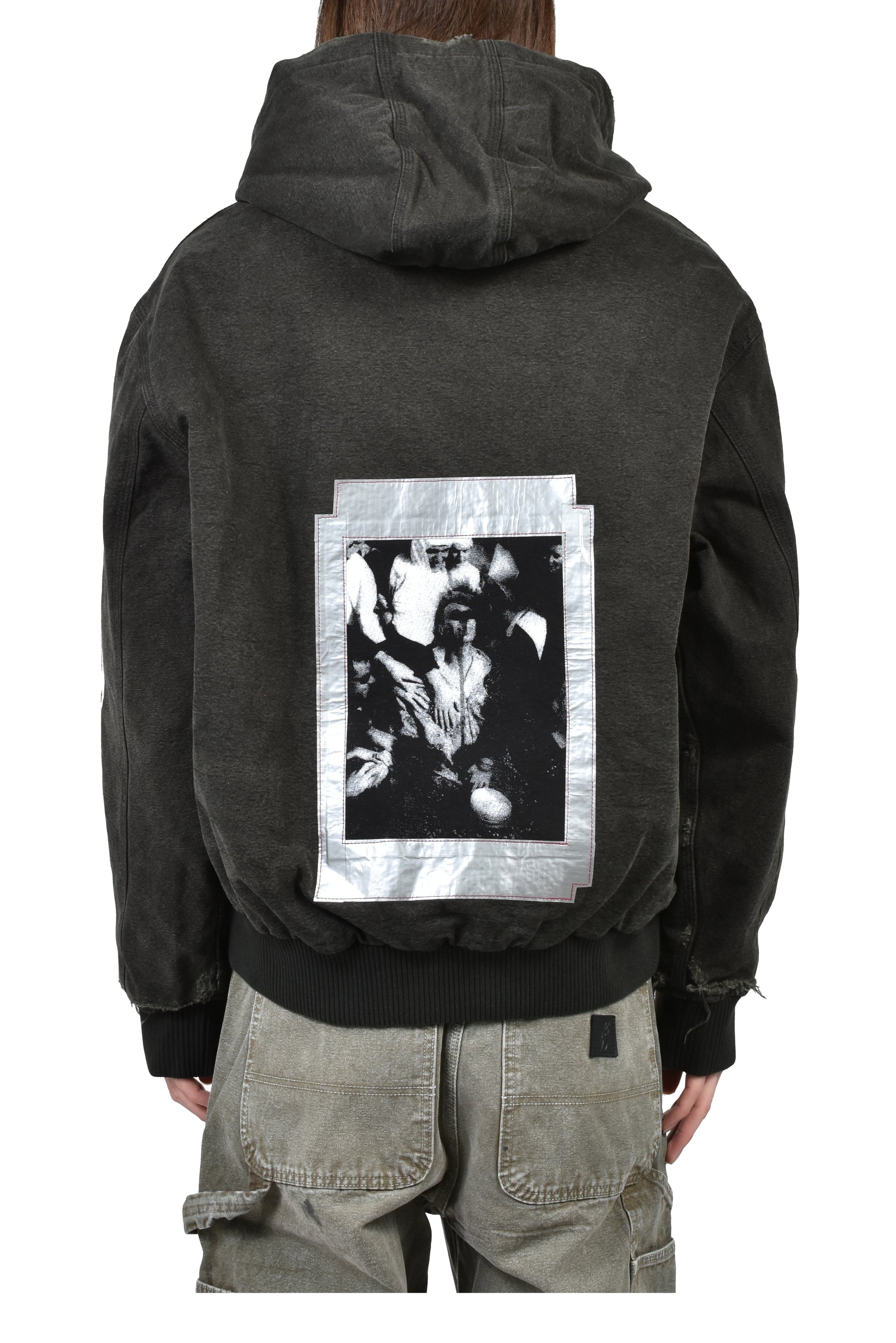 WAR STARTED HOODED WORK JACKET (EXCLUSIVE) / BLK