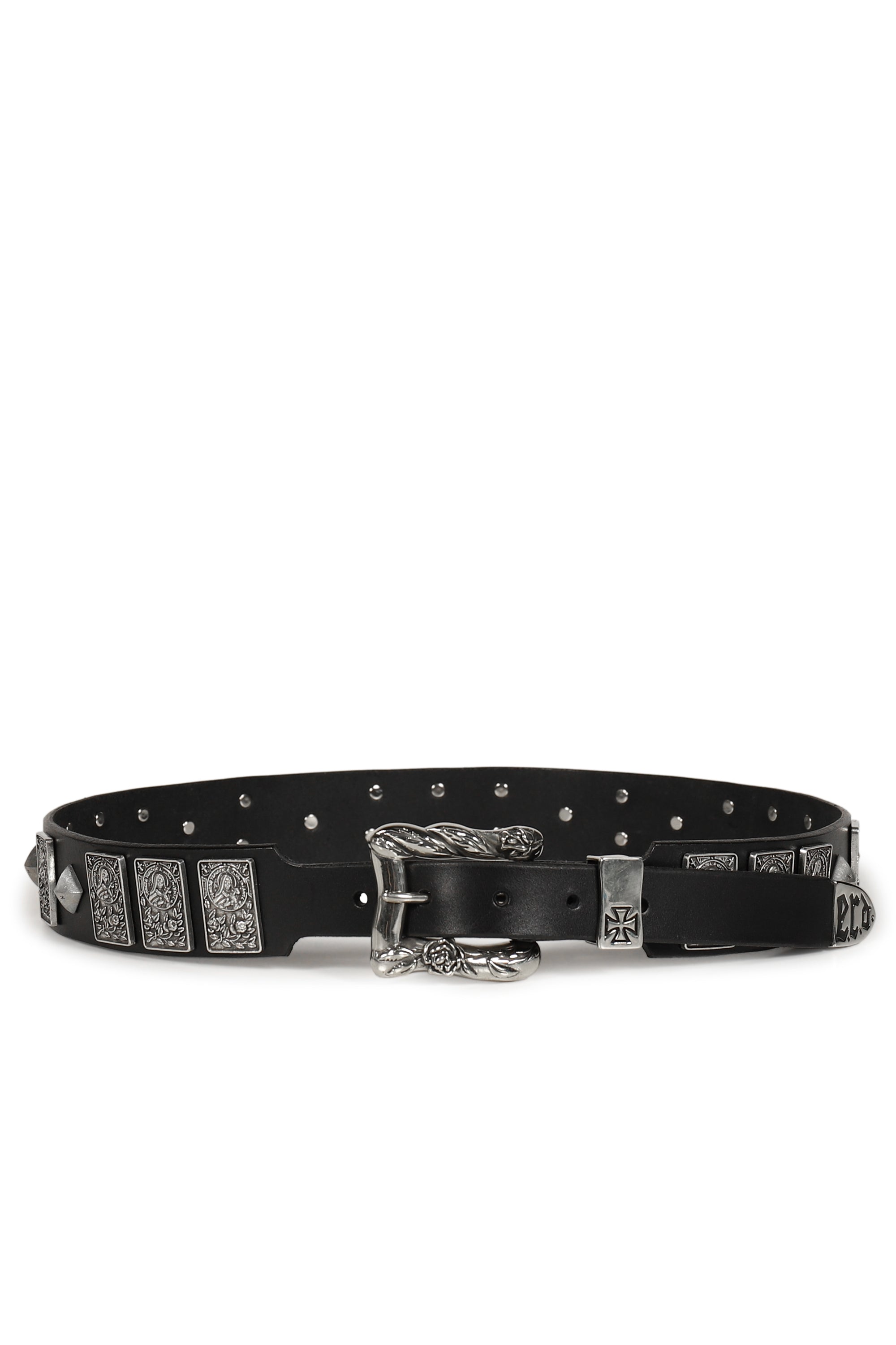 ENFANTS RICHES DÉPRIMÉS SS26 ST. TERESA STUDDED BELT / BLK - NUBIAN