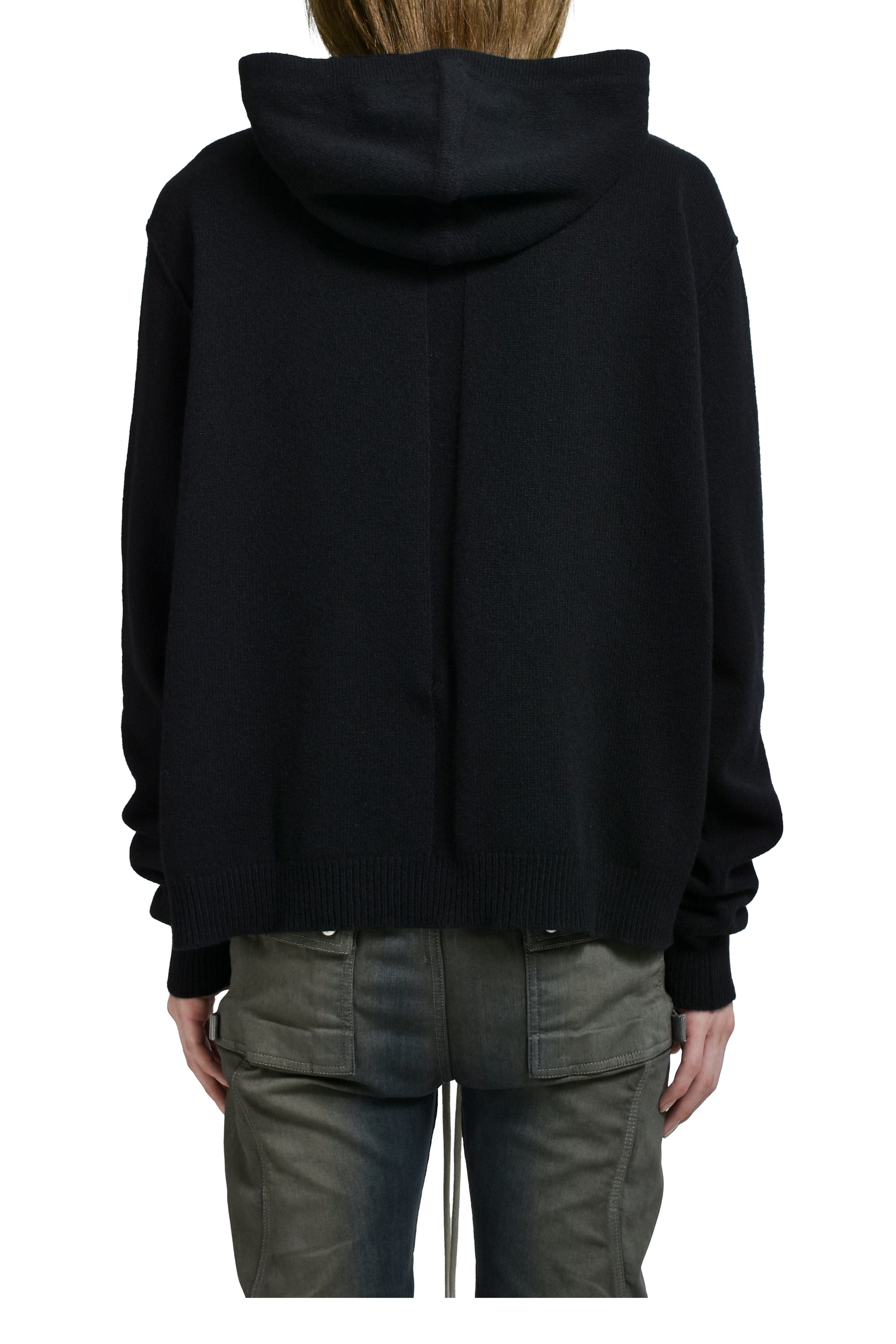 ZIPPED HOODIE / BLK