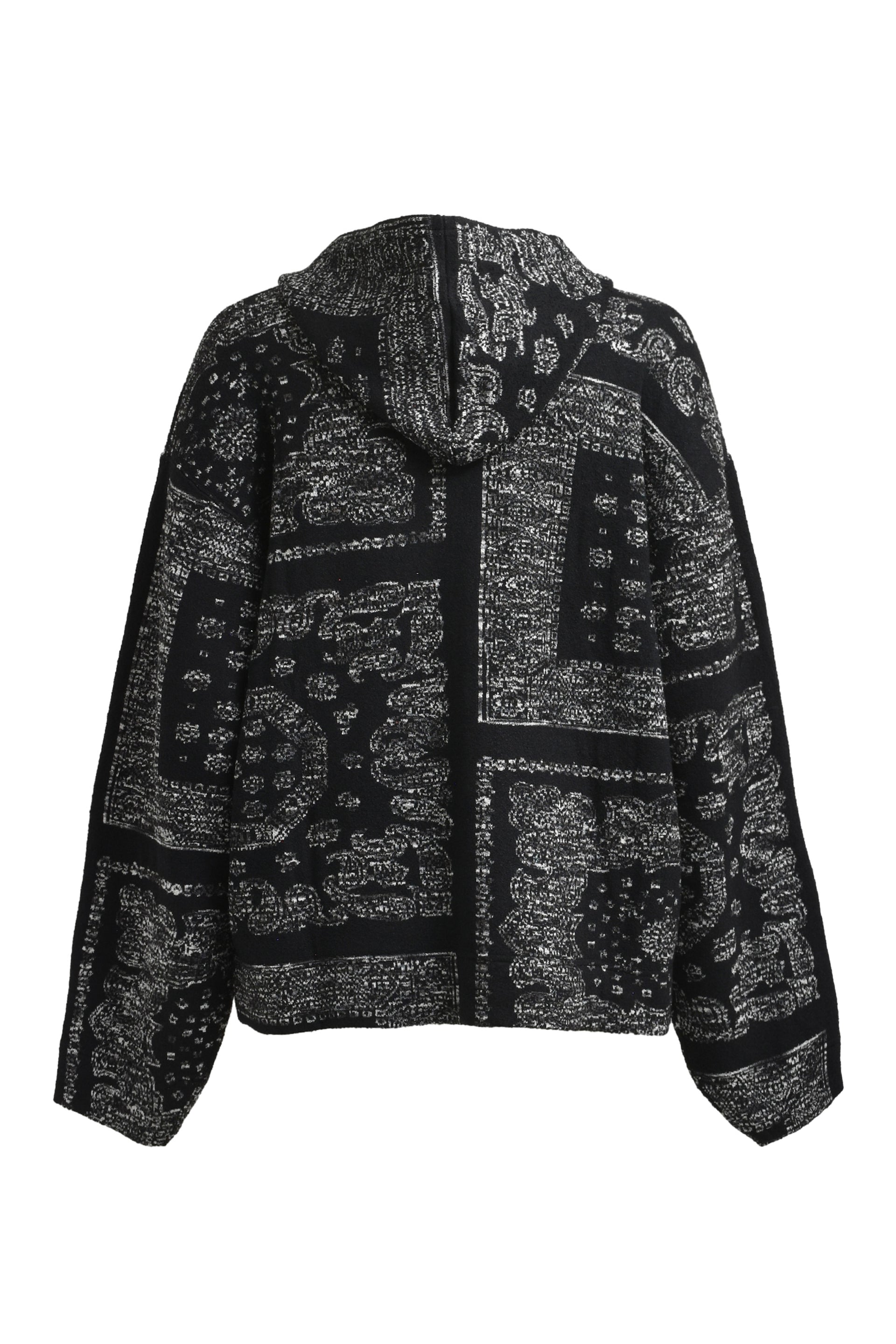BREATH BR PAISLEY ZIP HOODIE / BLK