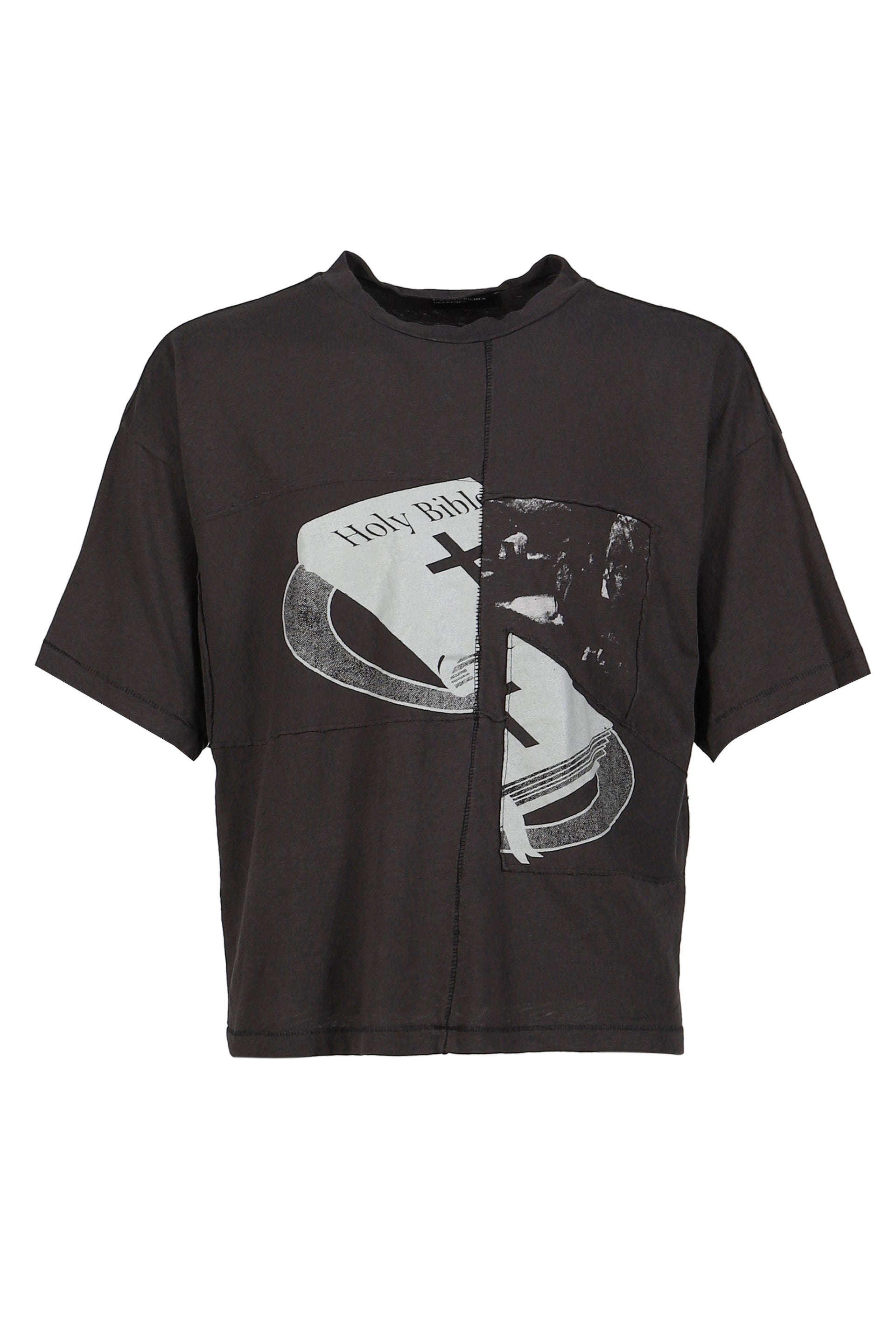 HOLY BIBLE ASSEMBLAGE T-SHIRT / BLK