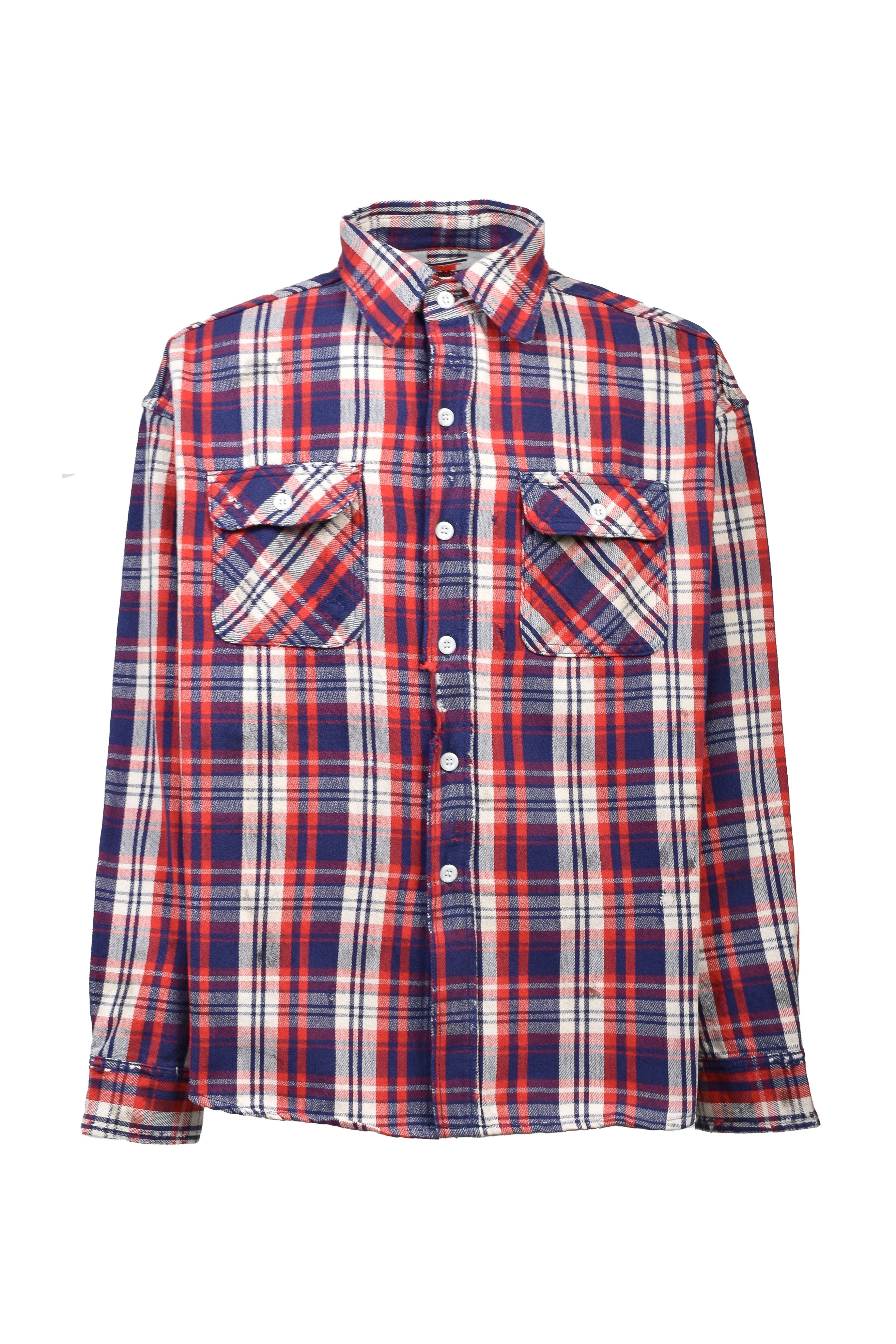 SAINT Mxxxxxx SAINT MICHAEL SS26 FLANNEL SHIRT/CHECK / BEI - NUBIAN