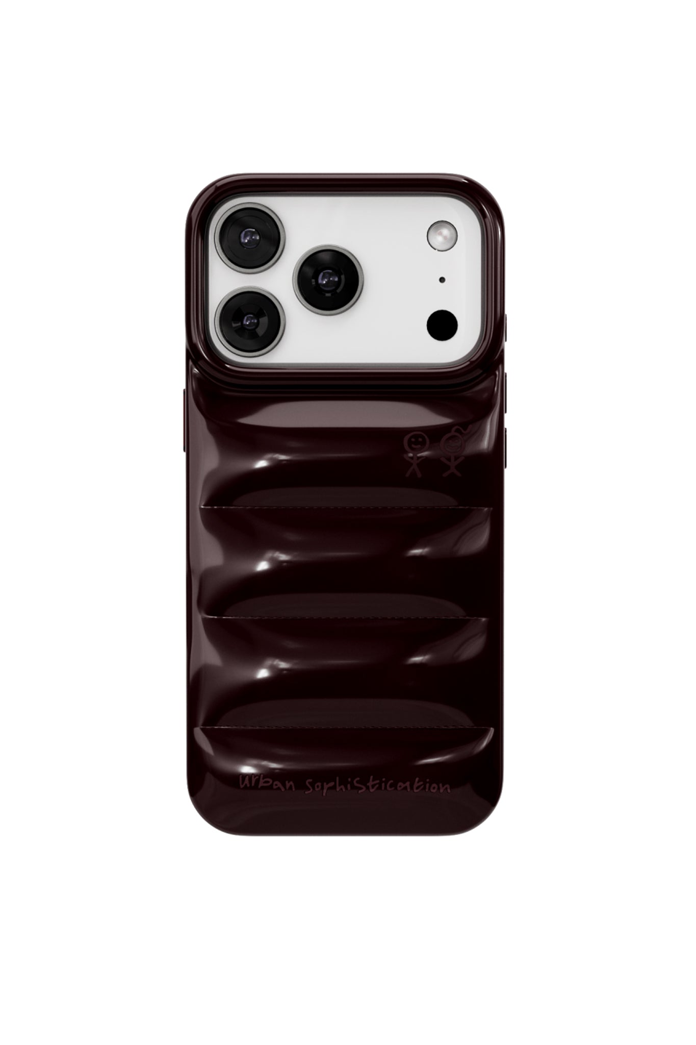 Urban Sophistication iPhone Case THE PUFFER CASE / DARK CHERRY
