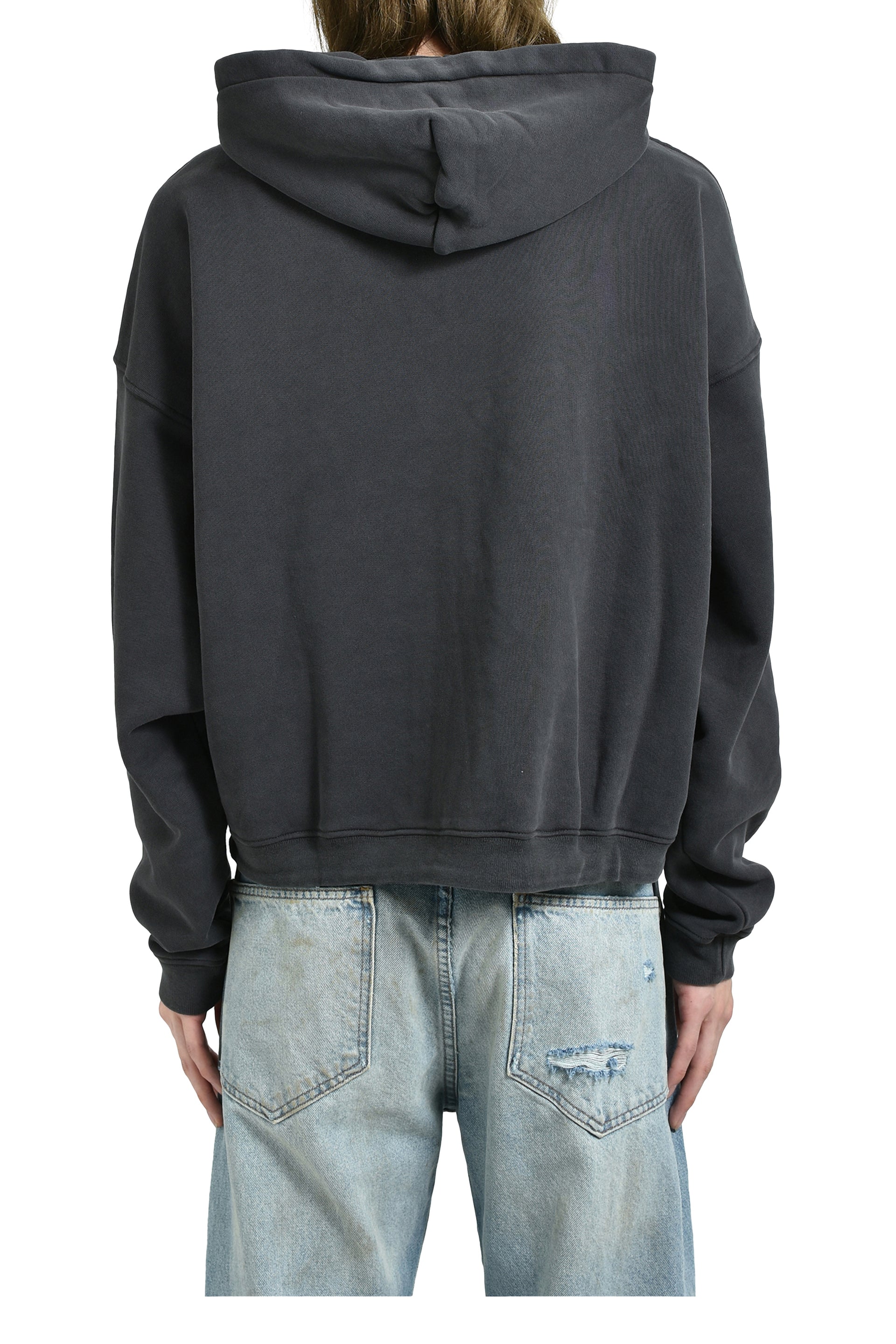 HOLY BIBLE "ASSEMBLAGE" BAGGY ZIP HOODIE / BLK