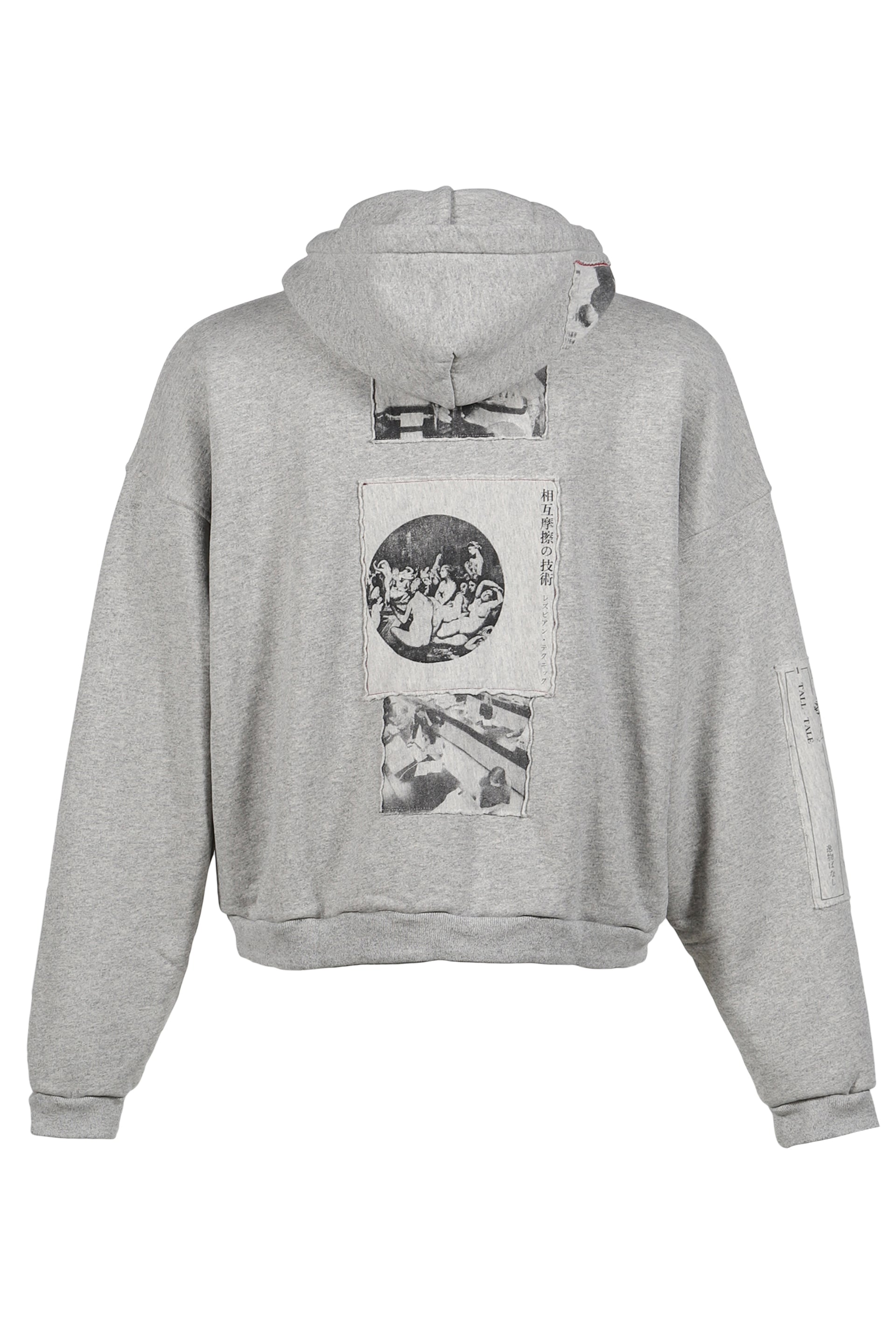 ASSEMBLAGE ZIP HOODIE / HEATHER GRY