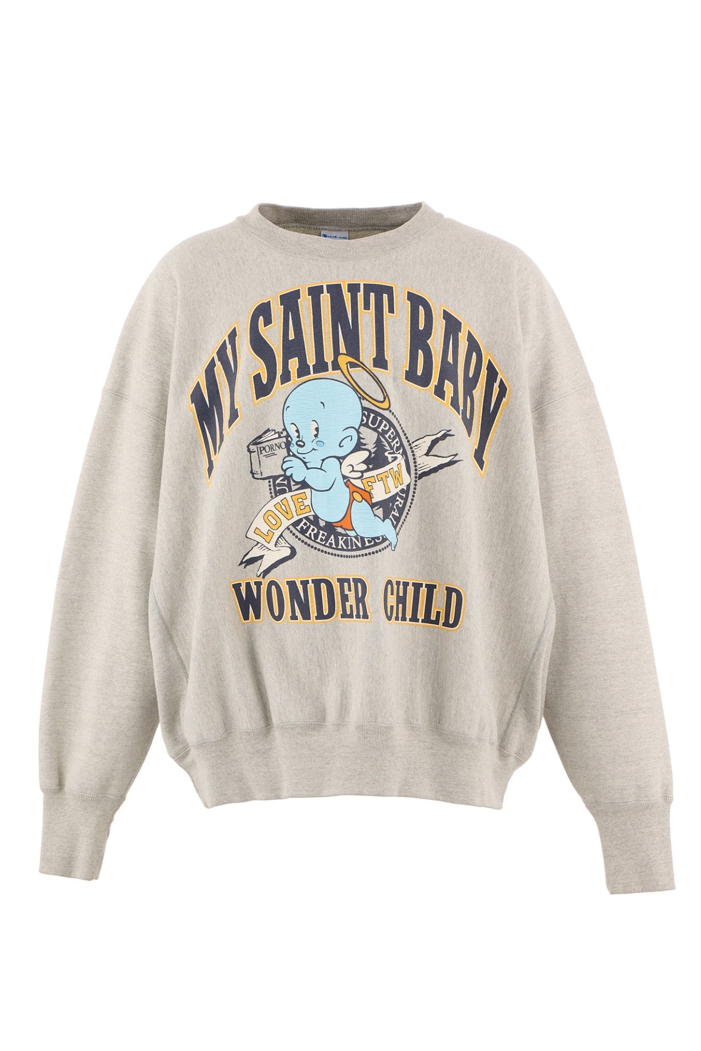 SAINT Mxxxxxx セントマイケル FW25 11th Drop CRW NECK SWT/BABY