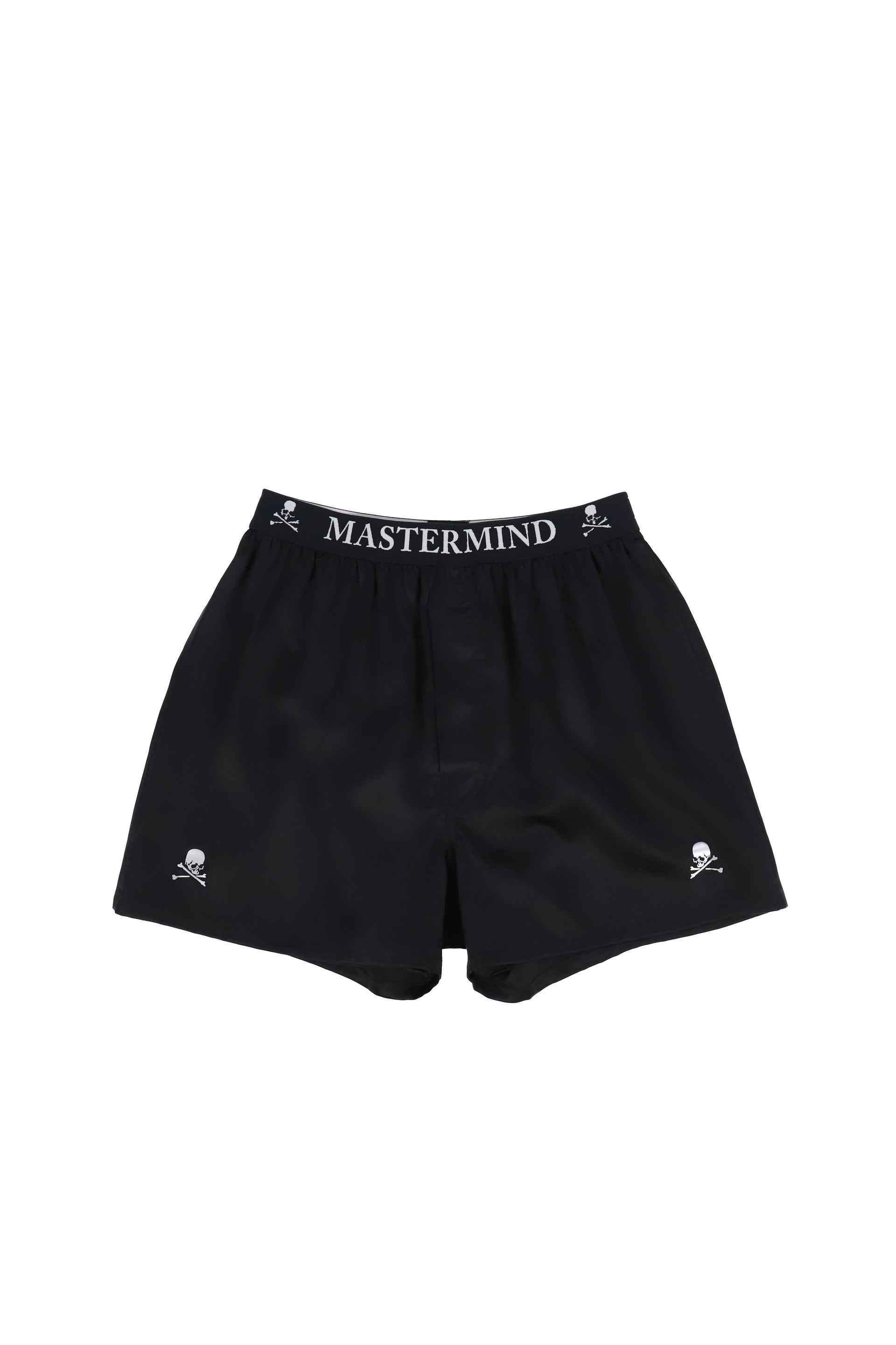 LUSTROUS SILK BOXERS / BLK