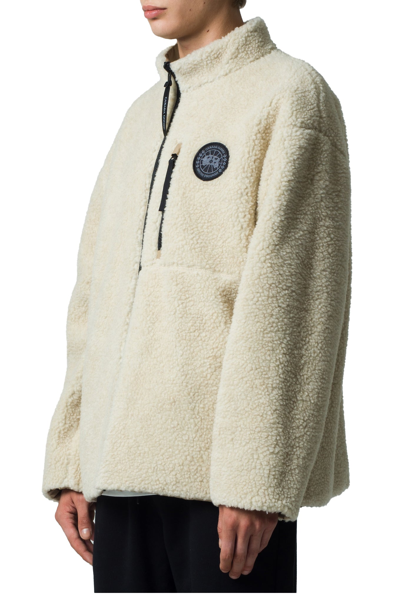 KINROSS REVERSIBLE FLEECE JACKET BLACK LABEL FUSION / TAN