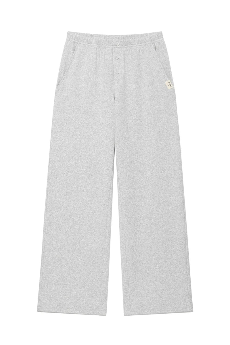 G BUTTON FLY PANTS / MELANGE GRY