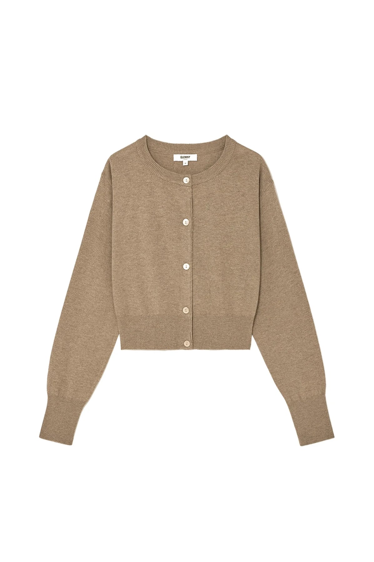 G CLASSIC WOOL CARDIGAN / WALNUT