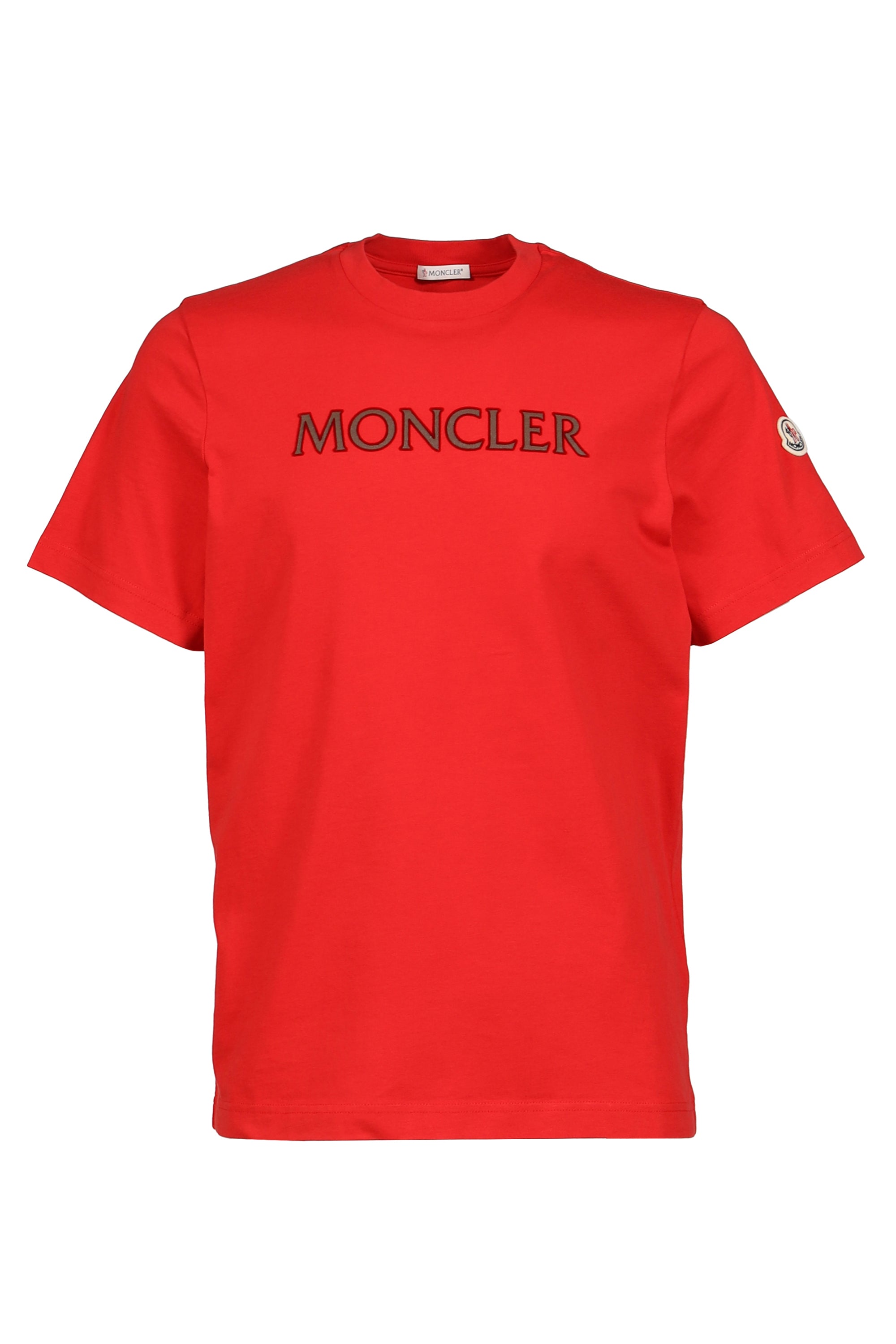 MONCLER Short Sleeve T-SHIRT / RED - NUBIAN MONCLER Short Sleeve T-SHIRT / RED - NUBIAN