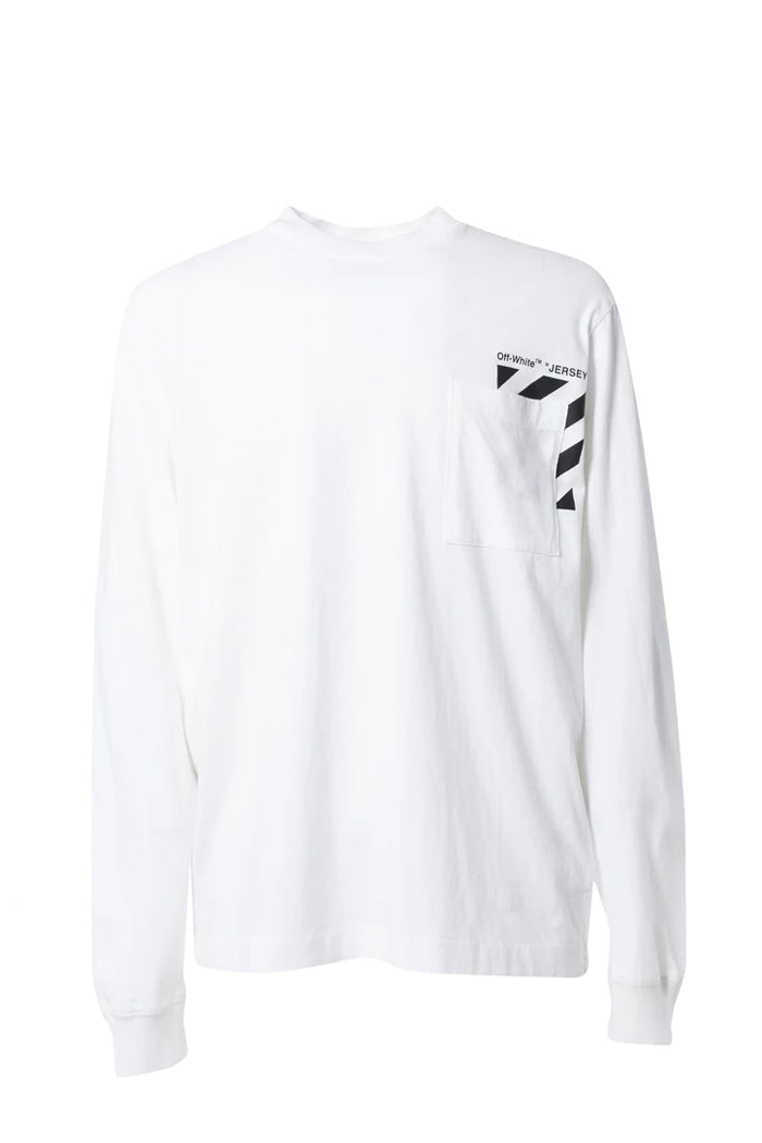 OFF-WHITE DIAG ロンT S - Tシャツ/カットソー(七分/長袖)