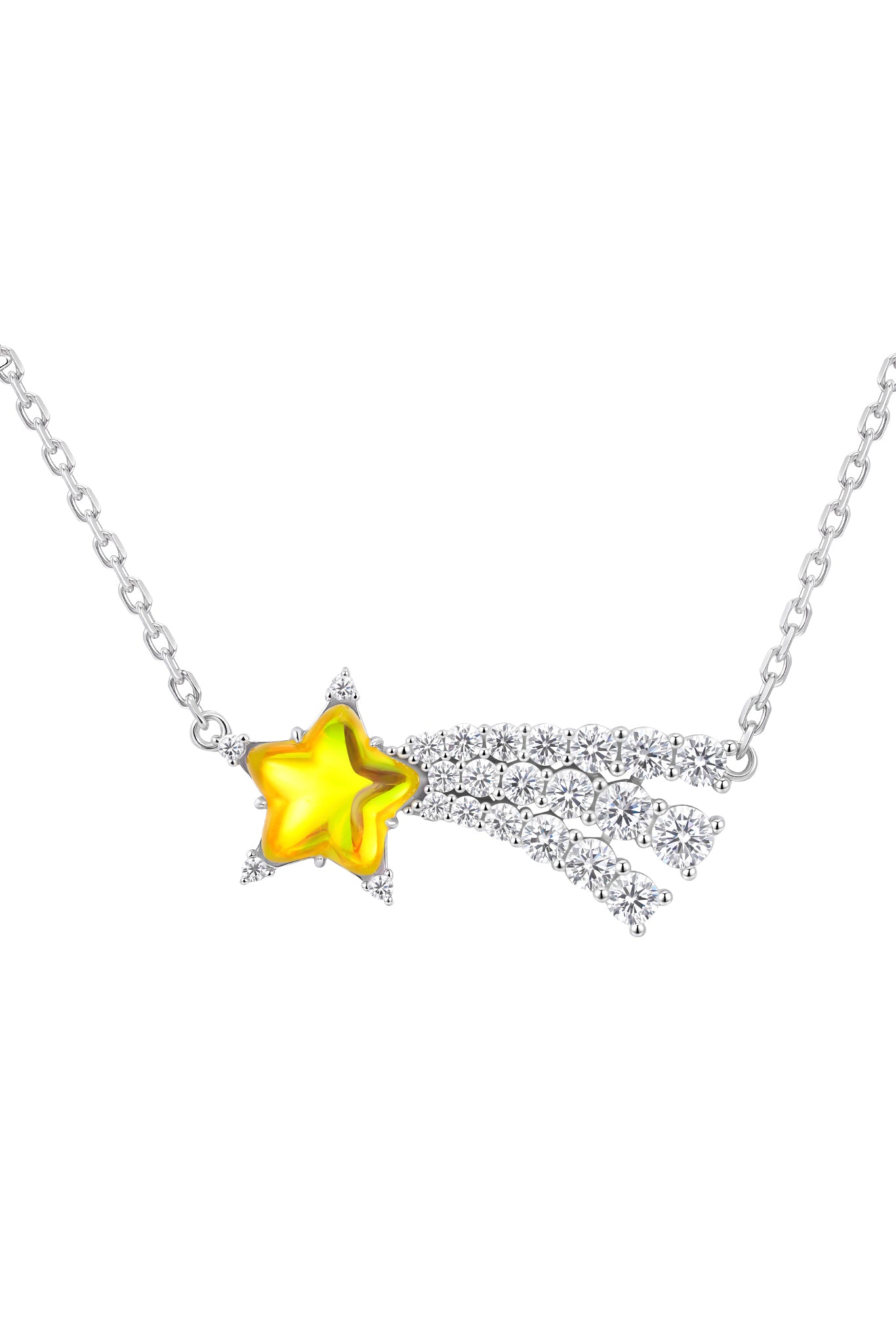 YVMIN イヴミン FW25 CRYSTAL METEOR NECKLACE / YEL - NUBIAN ヌビアン