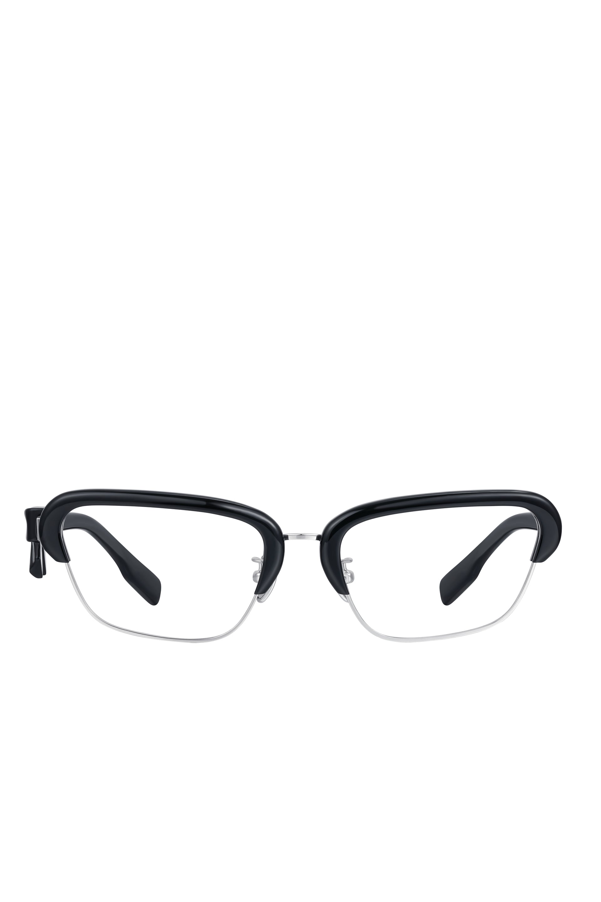 BOW-ADORNED TEMPLE GLASSES / BLK