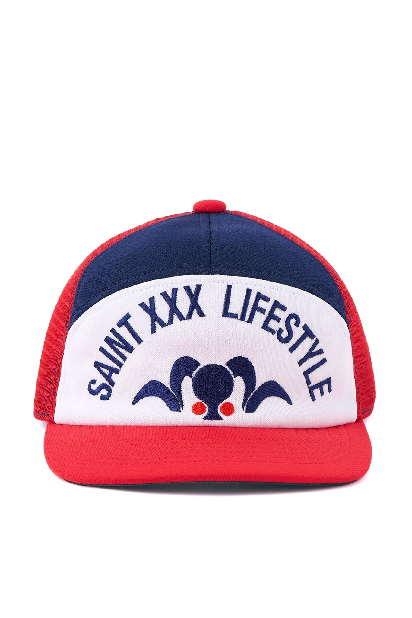 SAINT Mxxxxxx セントマイケル FW26 MESH CAP/LIFE STYLE / NVY/RED