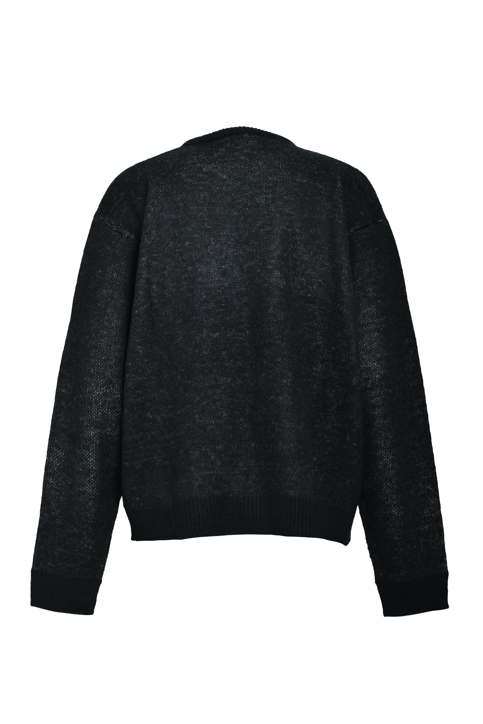ANGEL SCRIPT LOGO MOHAIR KNIT / BLK