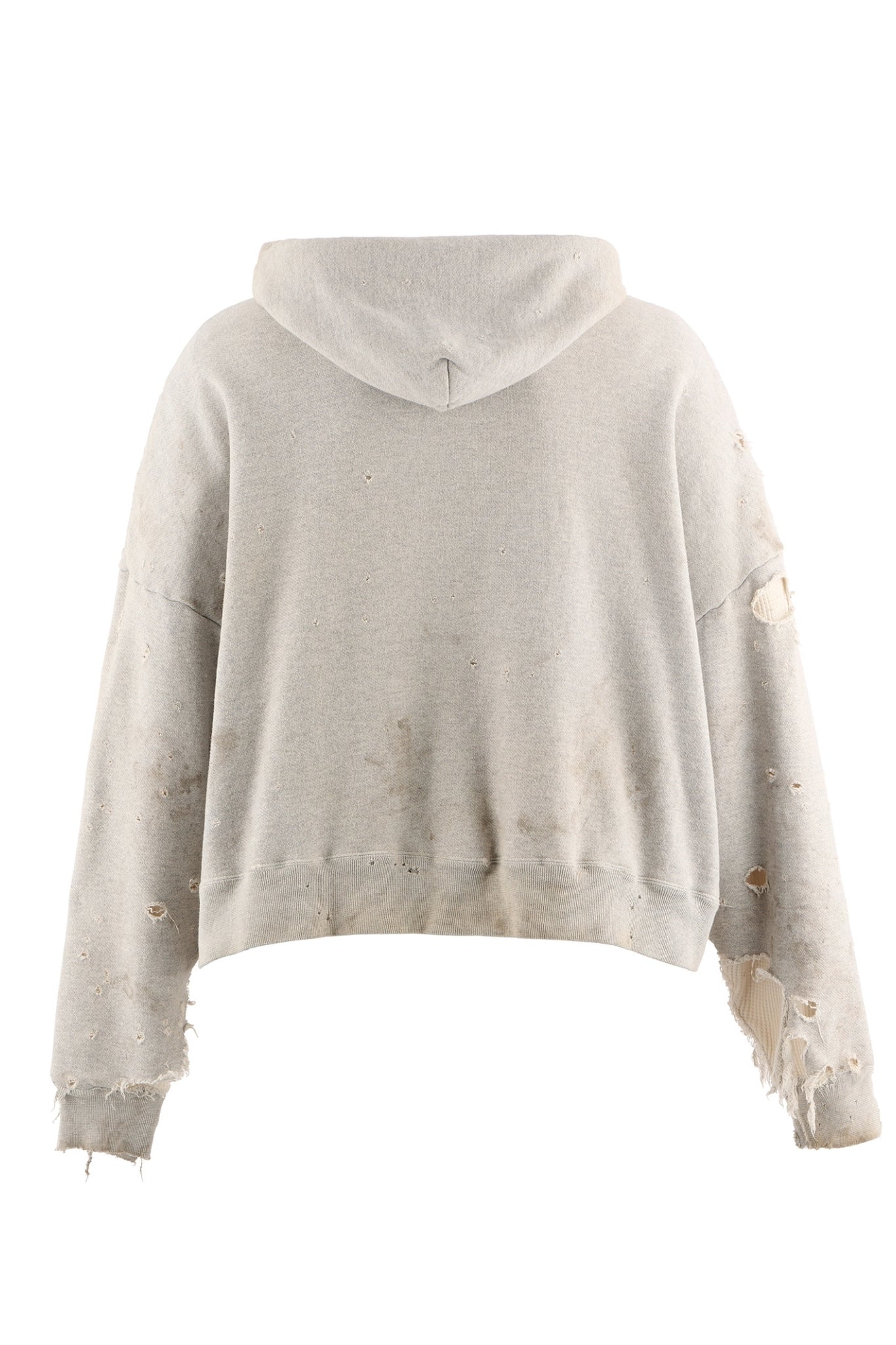 ZIP HOODIE/DOUBLE FACE / GRY