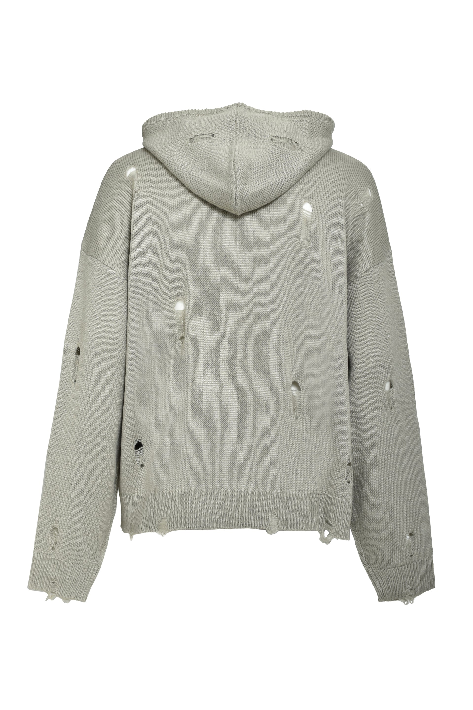 SOUTHSIDE CROSS DAMAGE MOHIR HOODIE / DUST
