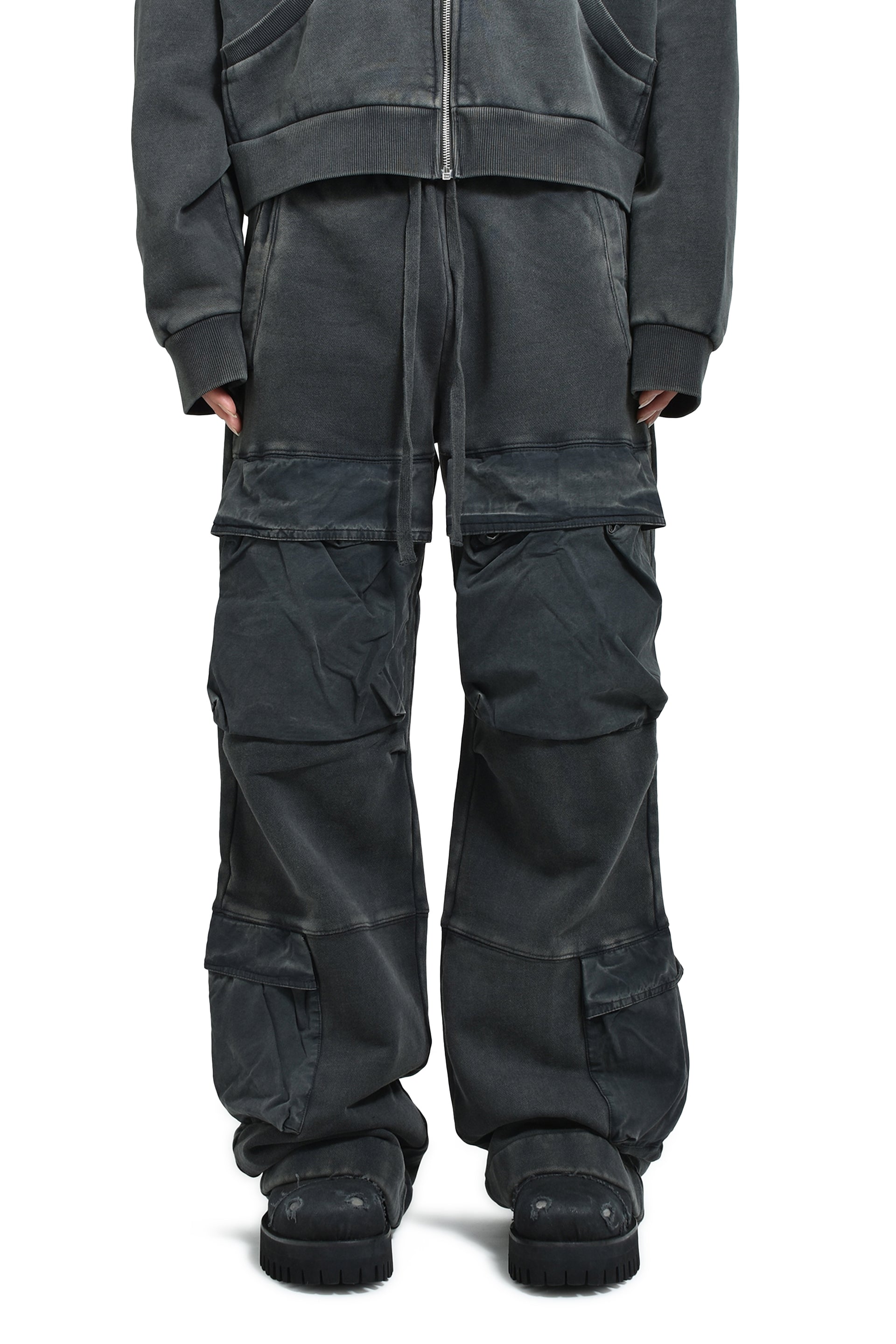 entire studios UTILITY SWEATS / WASHED BLK
