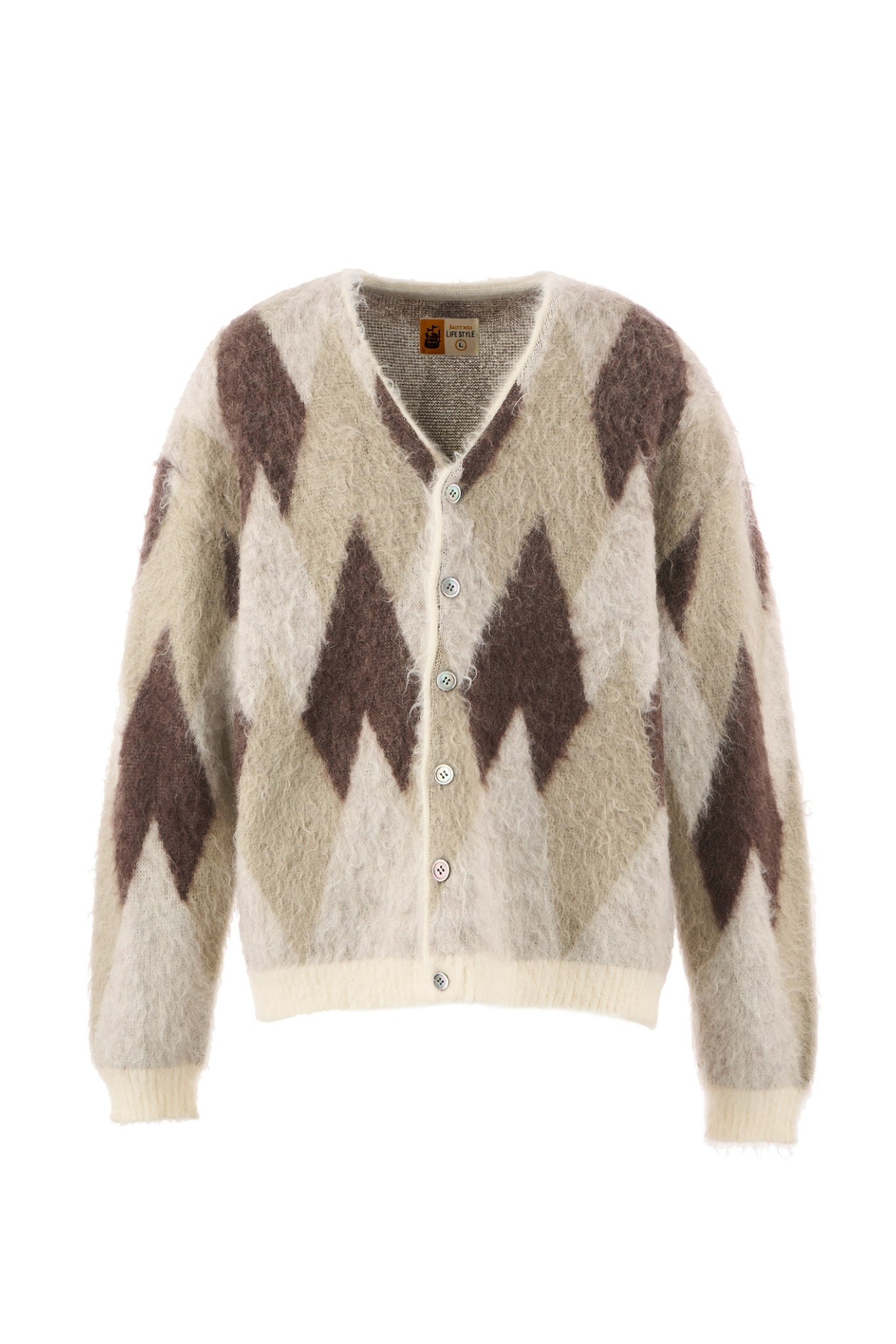 SAINT Mxxxxxx セントマイケル FW25 8th Drop KNIT CARDIGAN/ARGYLE