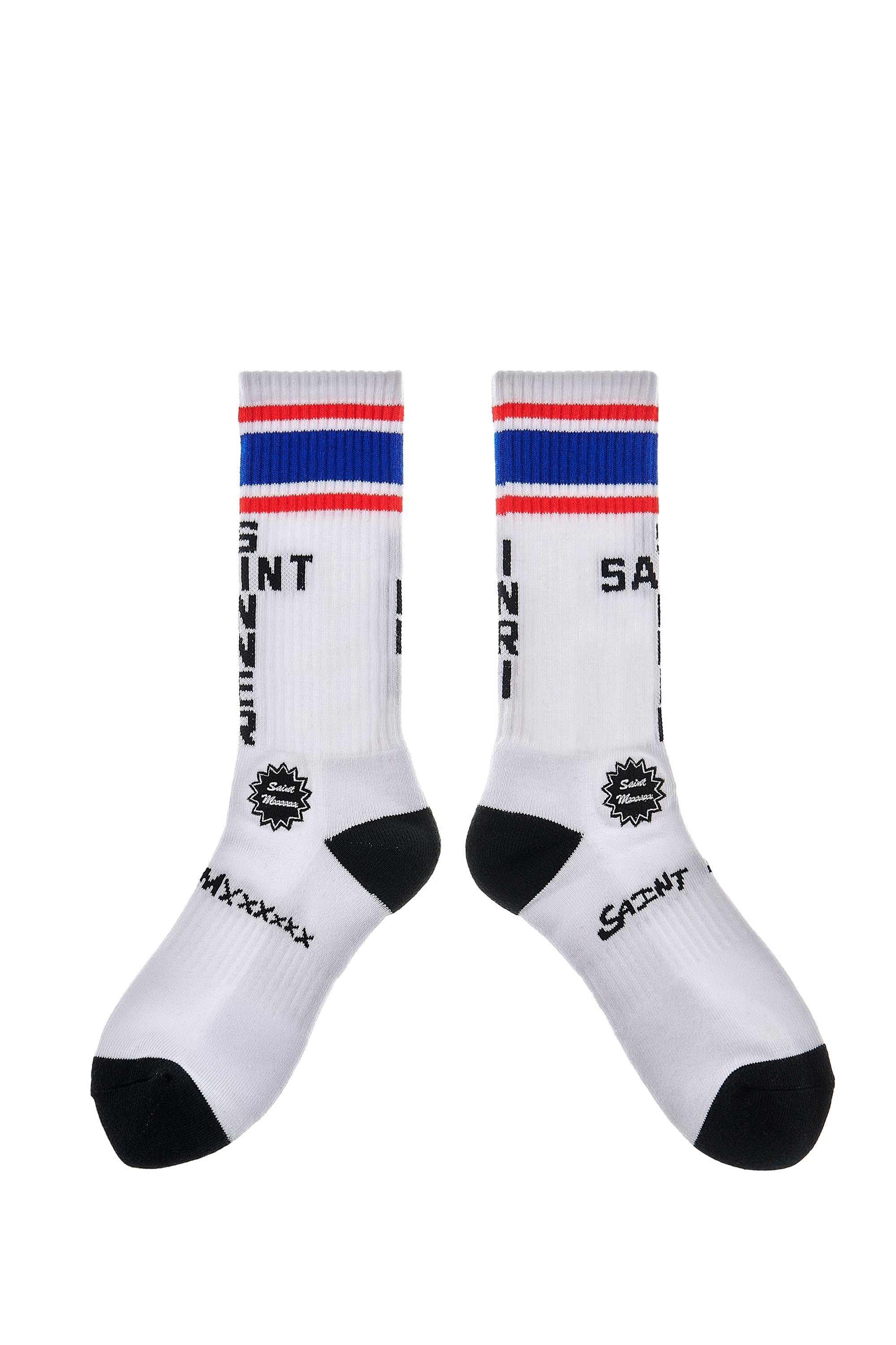 SAINT Mxxxxxx FW23 SOCKS/USA / WHT(BLU) -NUBIAN