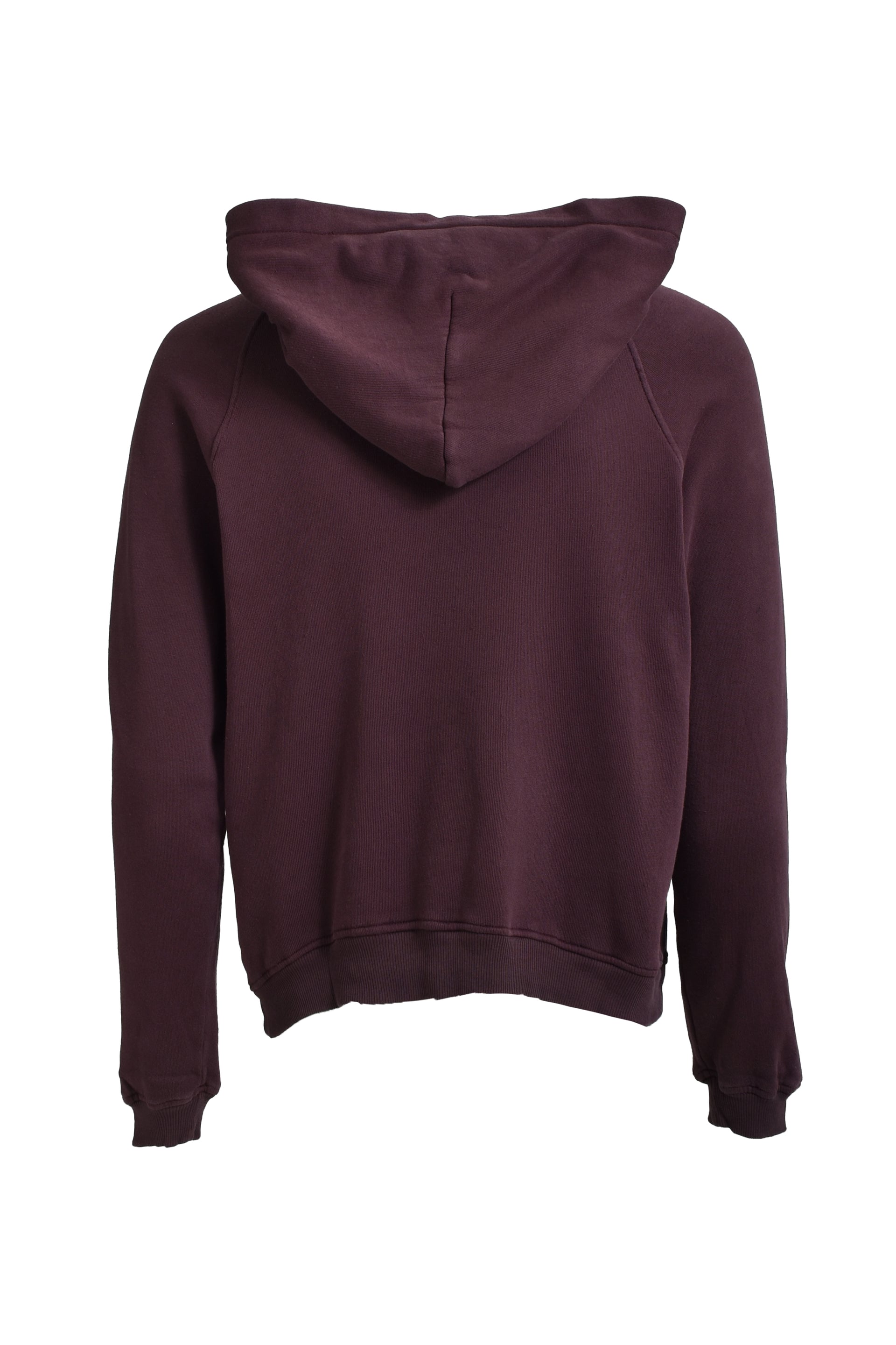 CLASSIC LOGO SHRUNKEN HOODIE / MUD RED