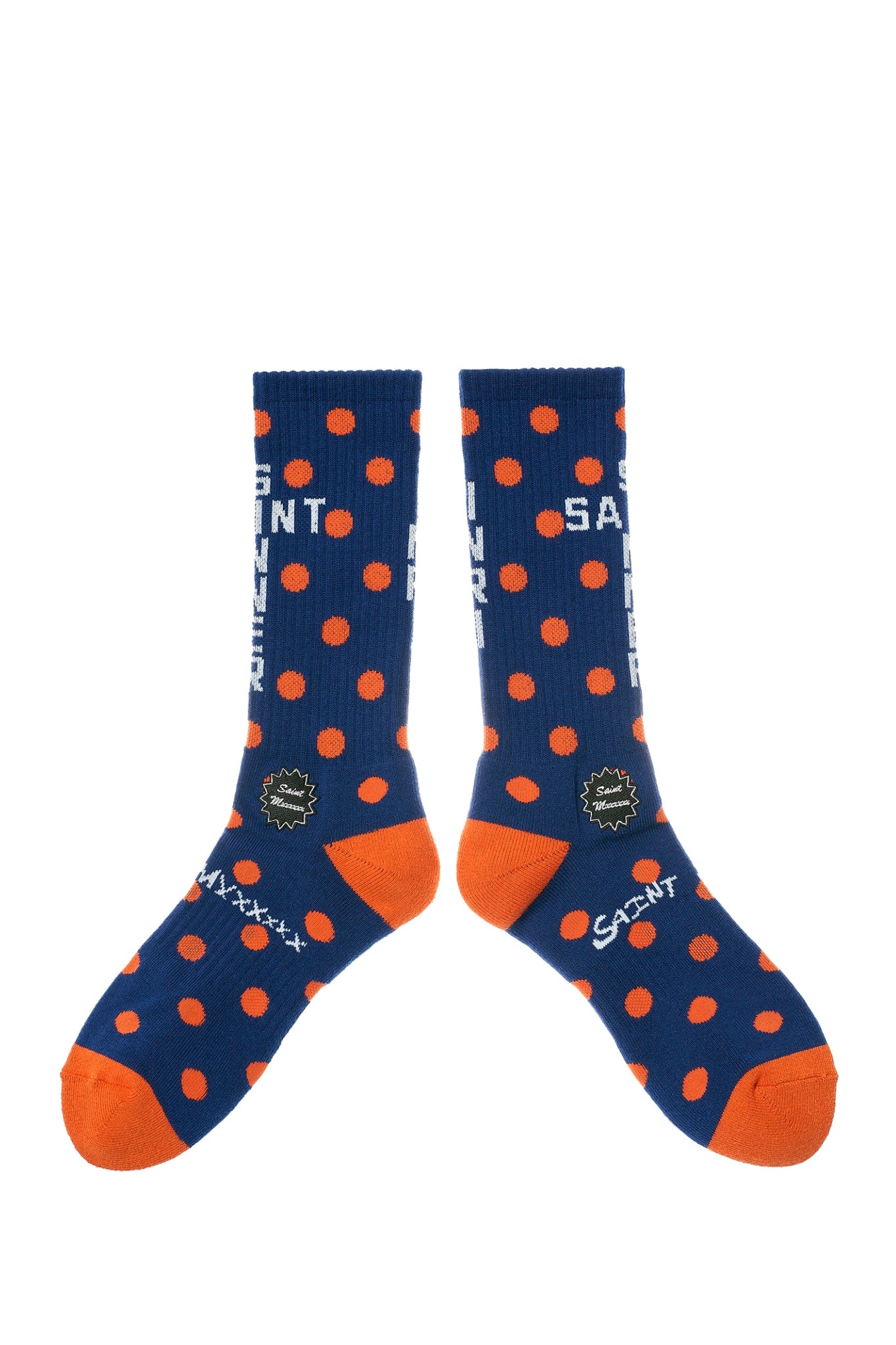 【新品未使用】SAINT MXXXXXX セントマイケル ソックス SAINT Mxxxxxx セントマイケル SOCKS/DOT / NVY - NUBIAN ヌビアン