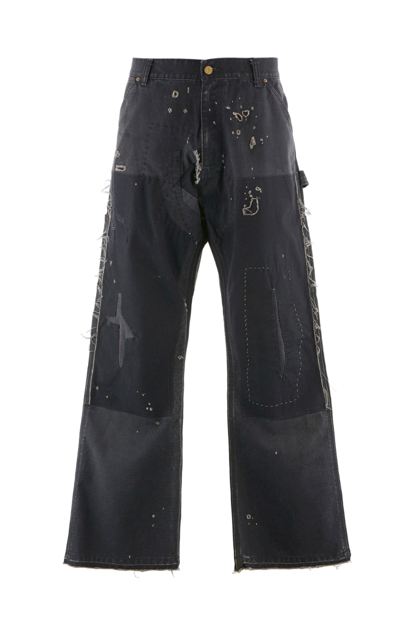 DOUBLE KNEE PANTS / BLK