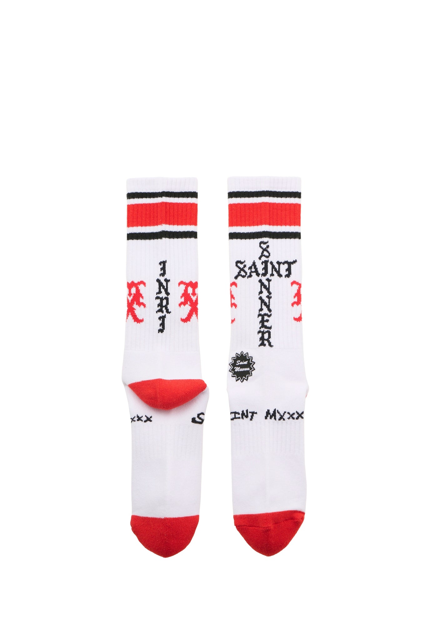 SOCKS/SINNER / WHT/RED