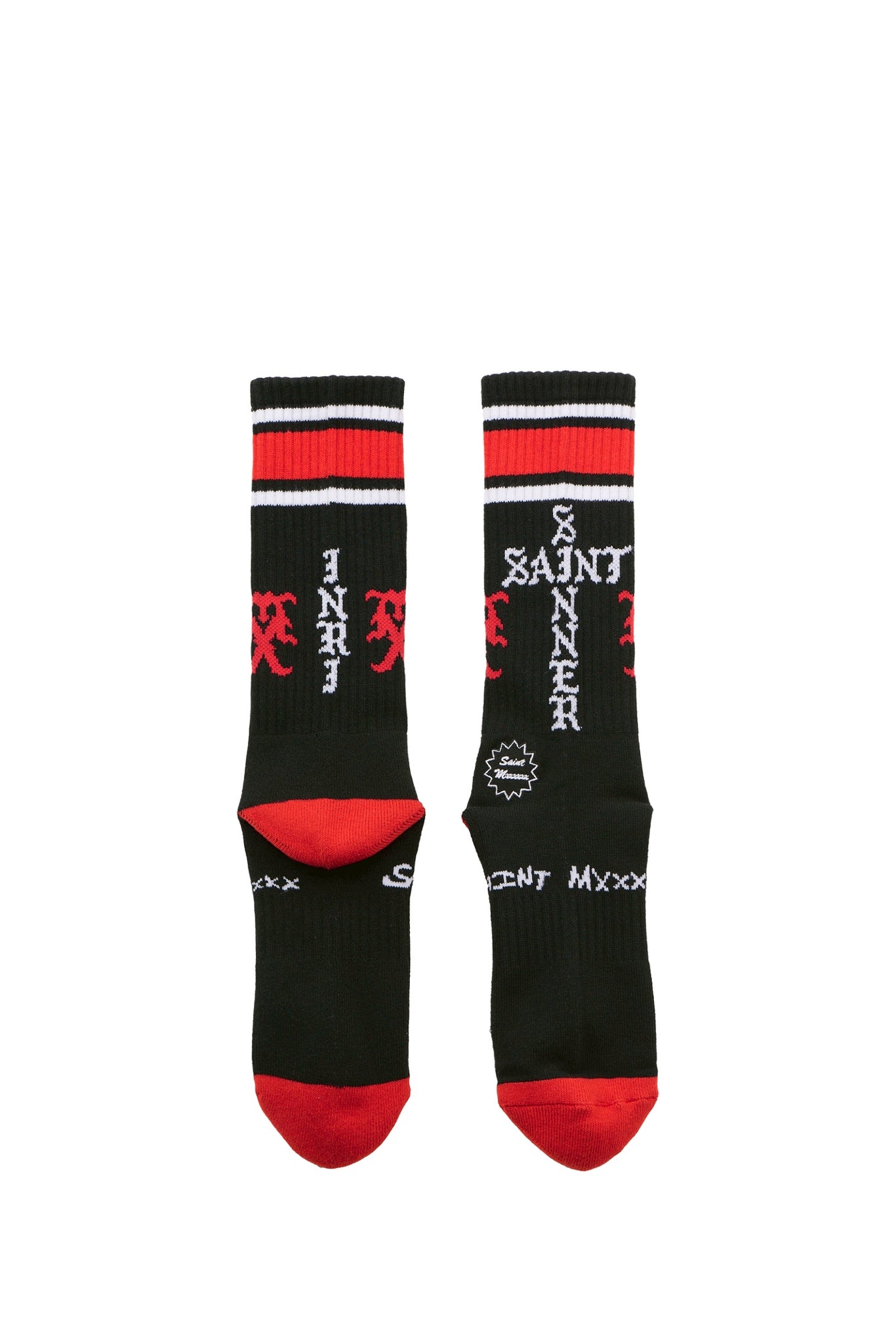 SOCKS/SINNER / BLK/RED