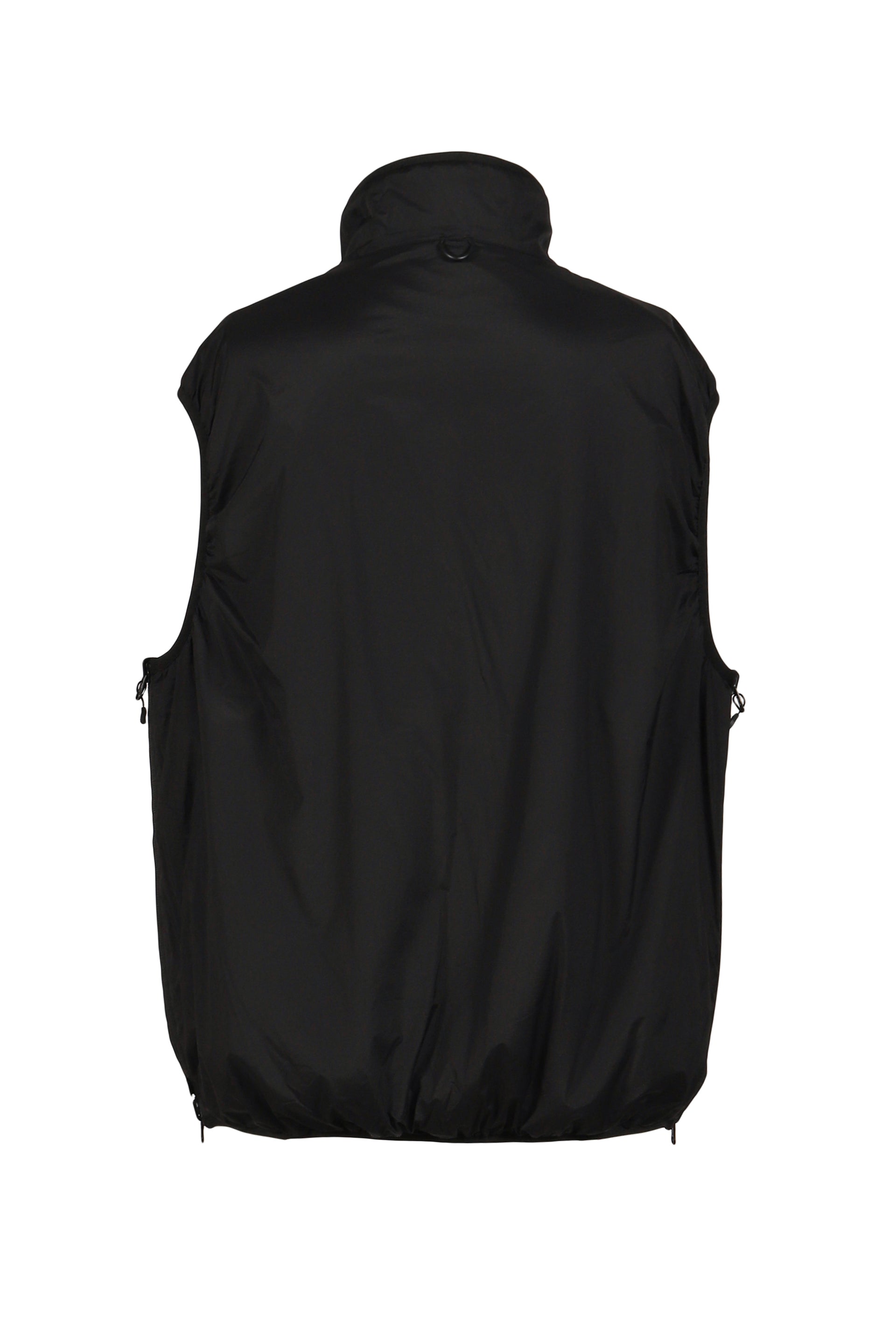 TECH REVERSIBLE PULLOVER PUFF VEST / BLK