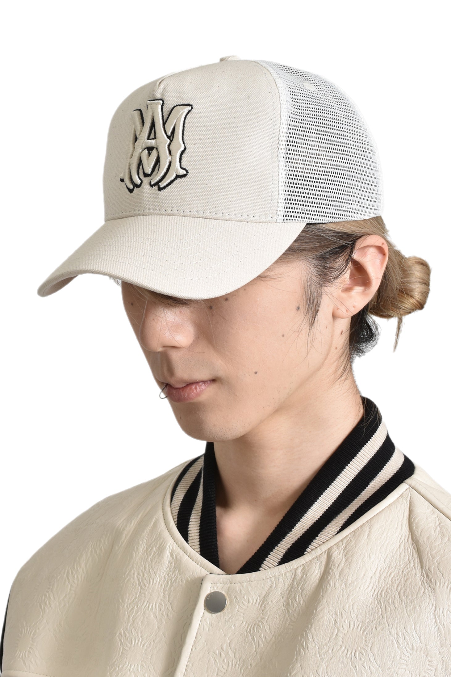 AMIRI アミリ FW24 MA TRUCKER HAT / NATURAL - NUBIAN