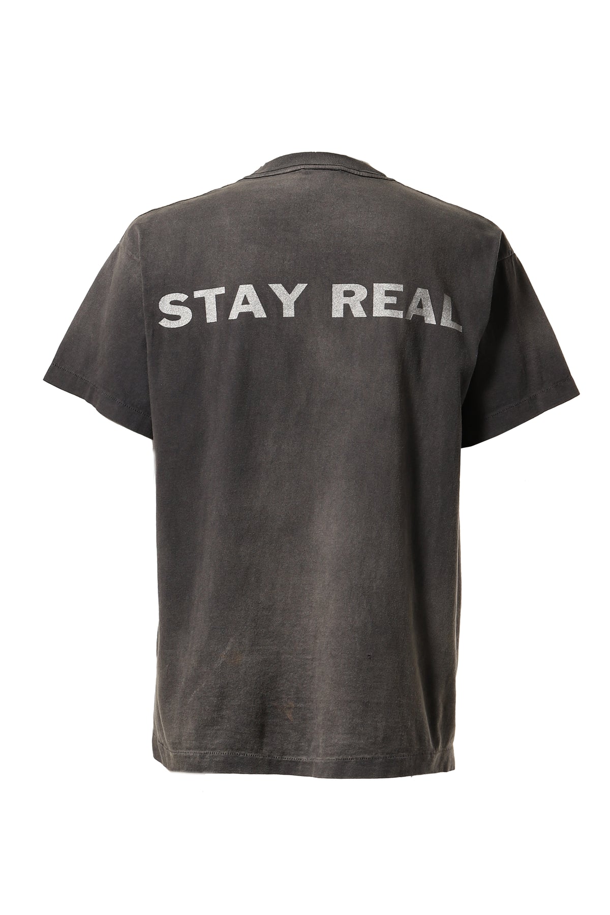 PTP_SS TEE/STAY REAL / BLK