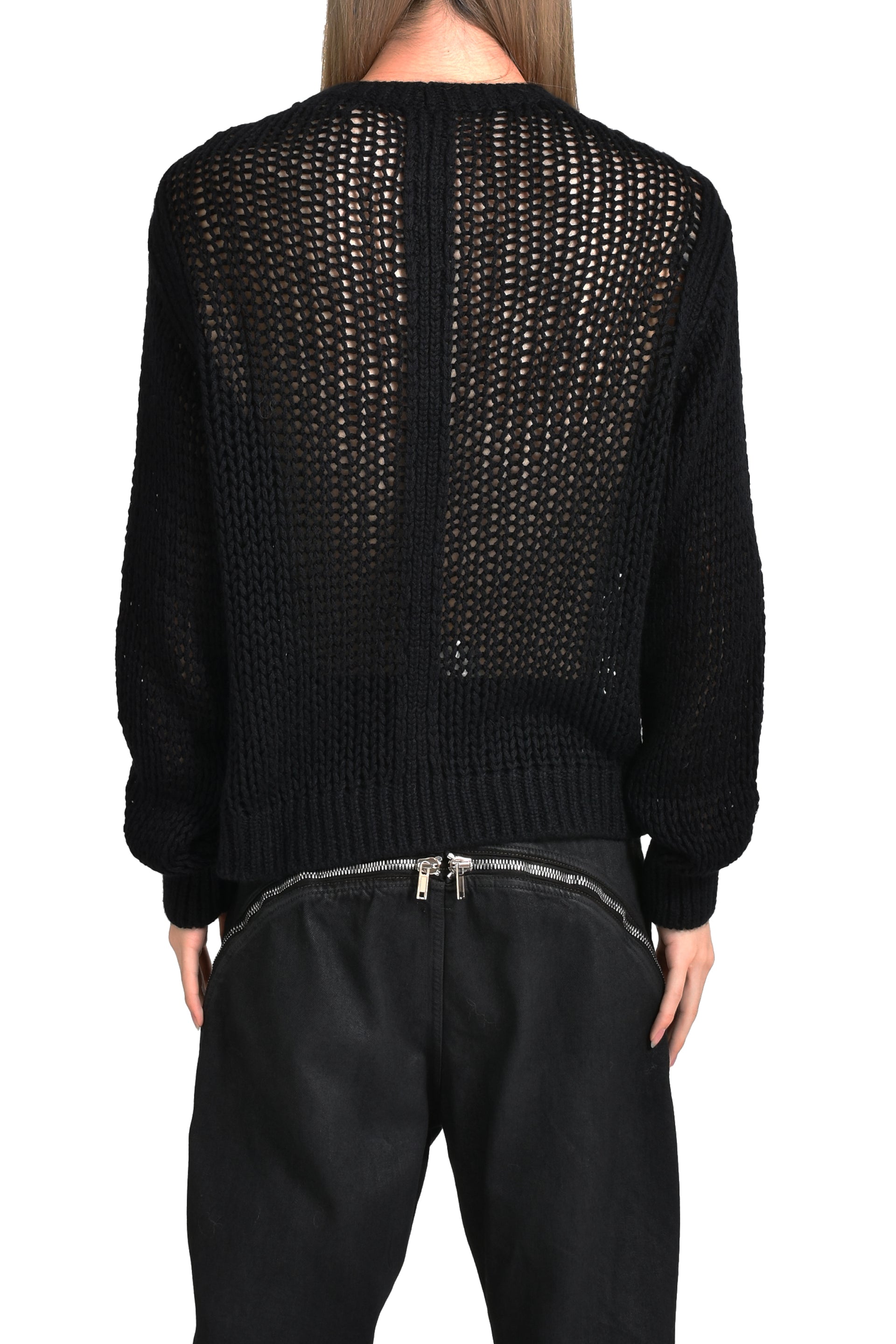 Rick Owens OVERSIZED LS ROUND NECK / BLK
