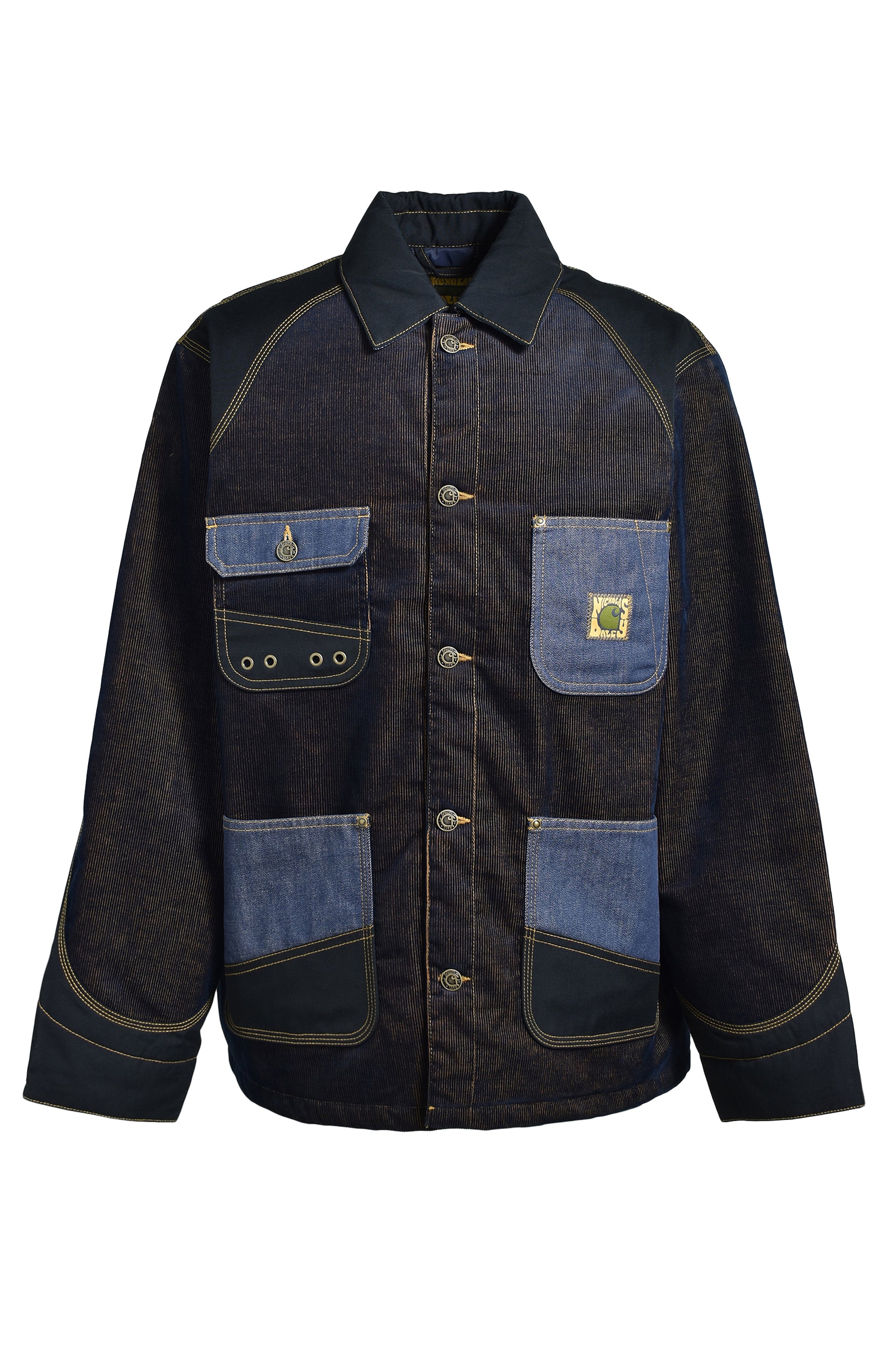 OG CHORE COAT / DARK NAVY / MUSTARD