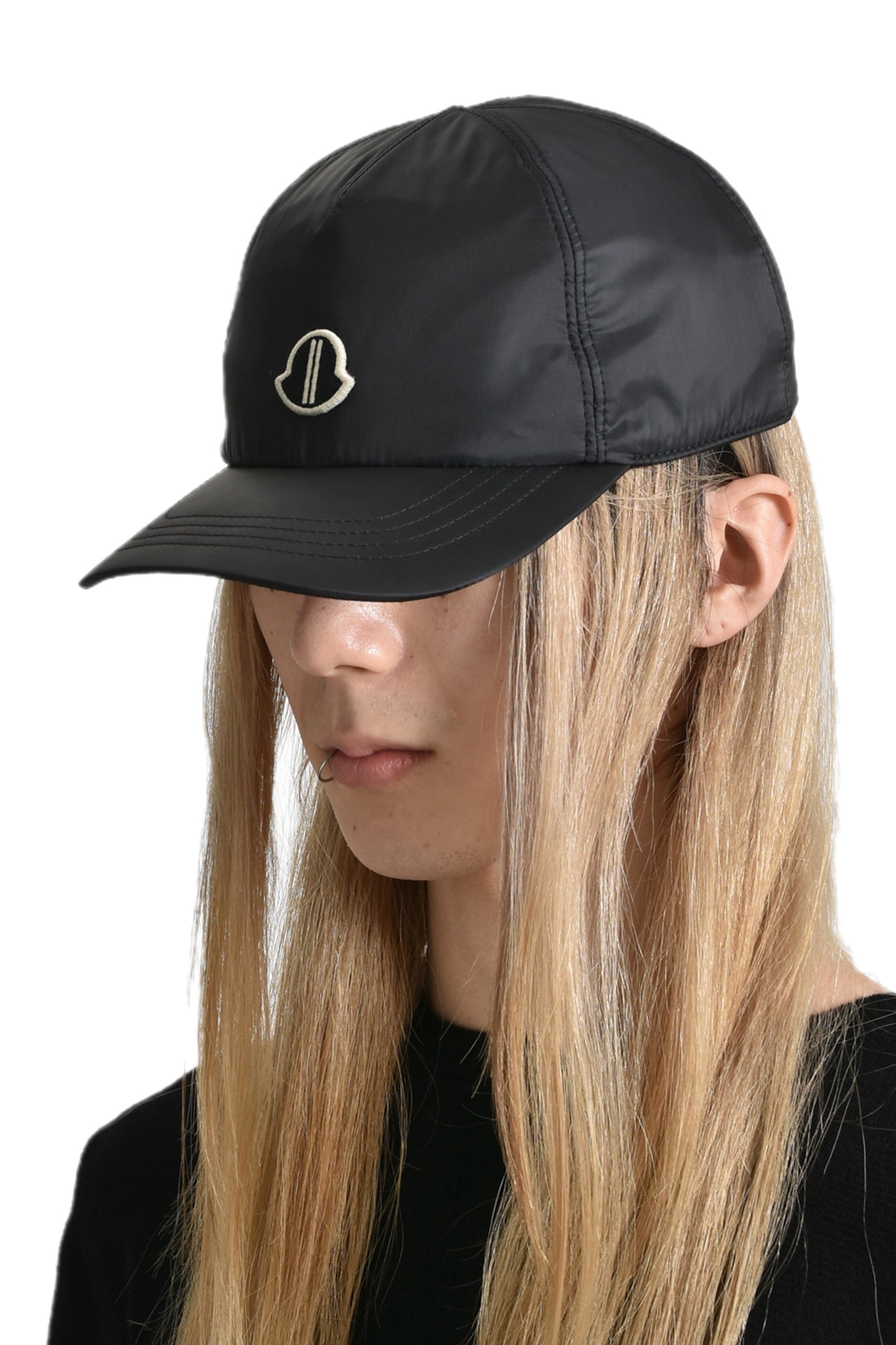 MONCLER + RICK OWENS モンクレール リックオウエンス FW24 BASEBALL HAT / BLK - NUBIAN