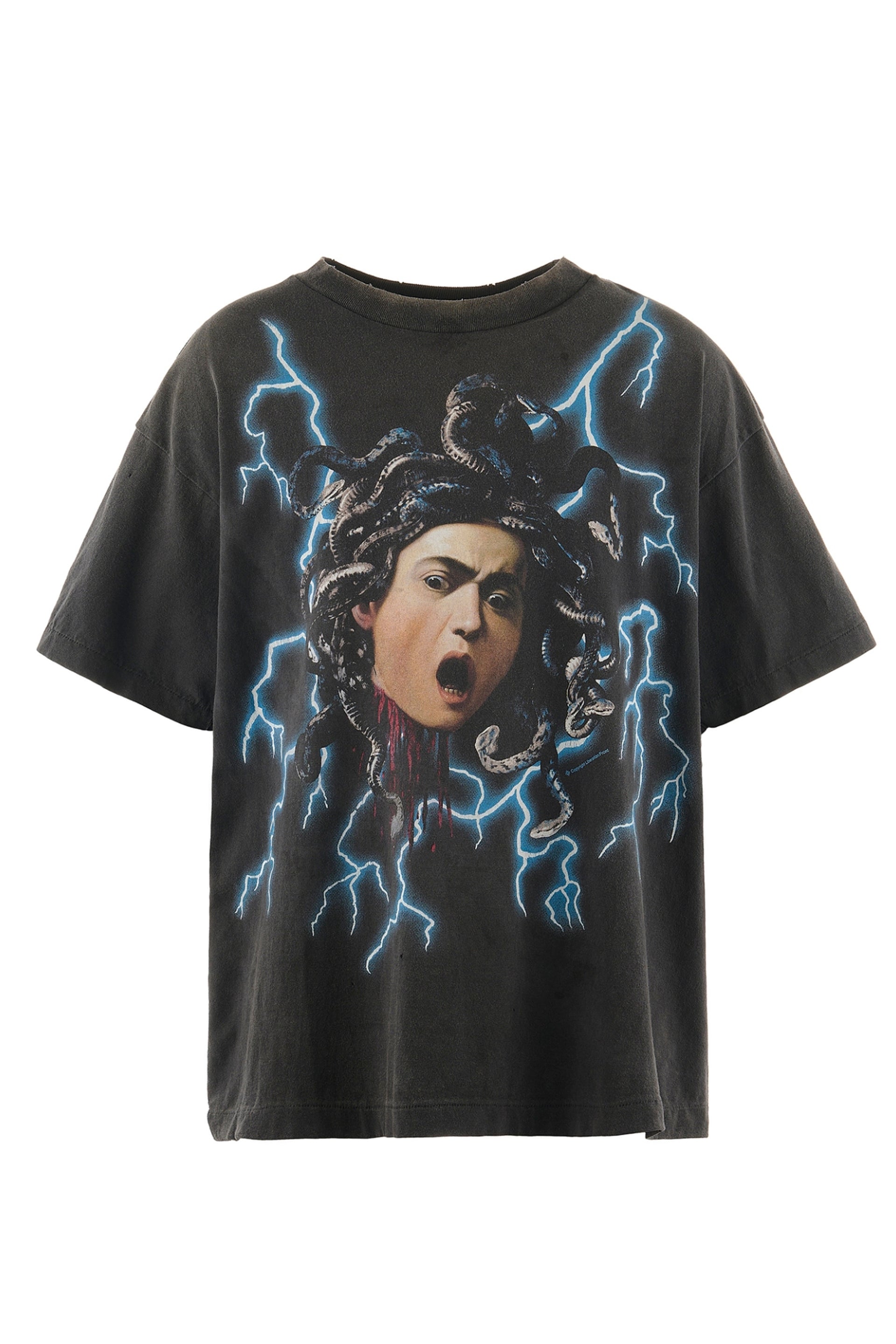 SAINT Mxxxxxx SS TEE/MEDUSA / BLK